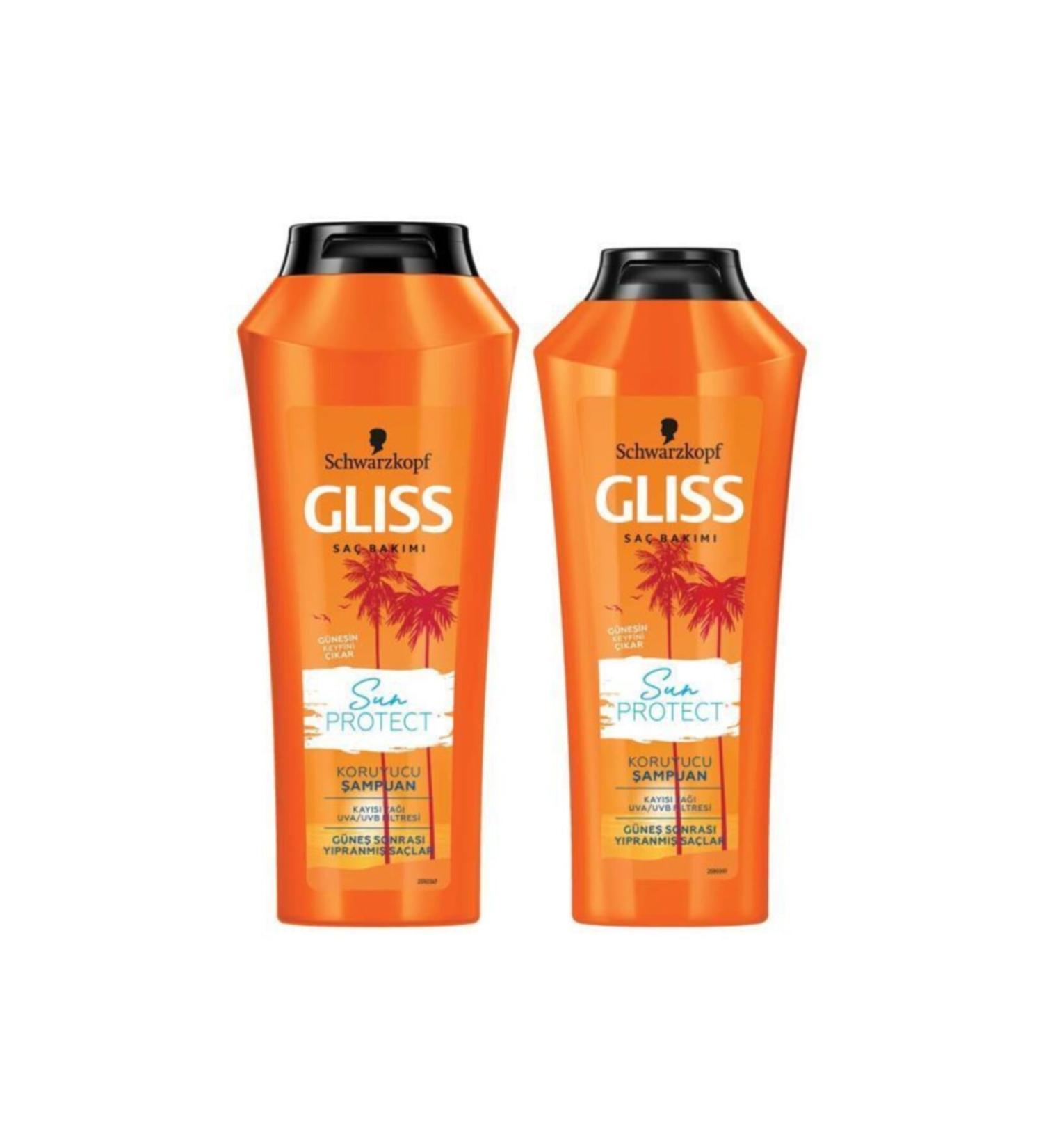 Gliss Sun Protect Sun Protection Shampoo Set (Shampoo 500 ML + Shampoo 360 ML)