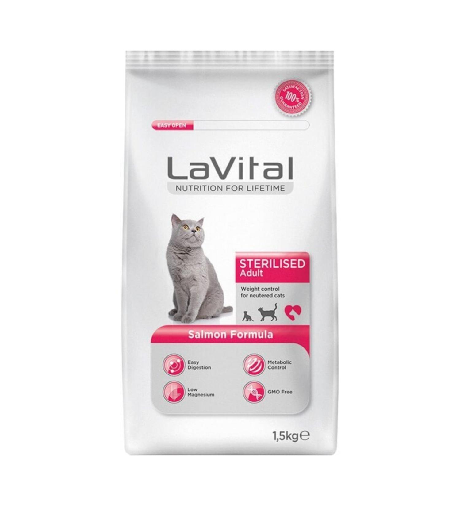 La Vital Sterilized Salmon Sterilized Cat Food 1.5 kg