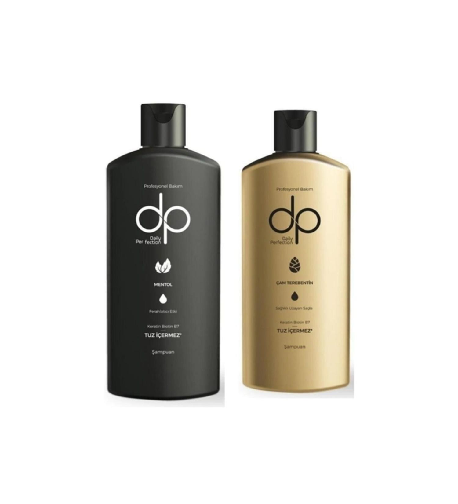 DP Salt-Free Shampoo 250 Ml Pine Turpentine + Salt-Free Shampoo 250 Ml Menthol Refreshing Effect