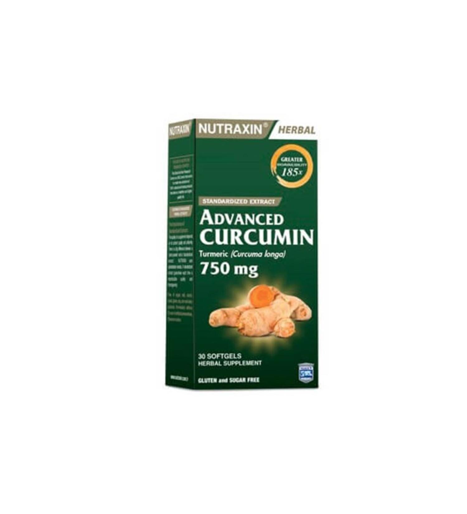 Nutraxin Advanced Curcumin 750 Mg 30 Softgel 8680512628040