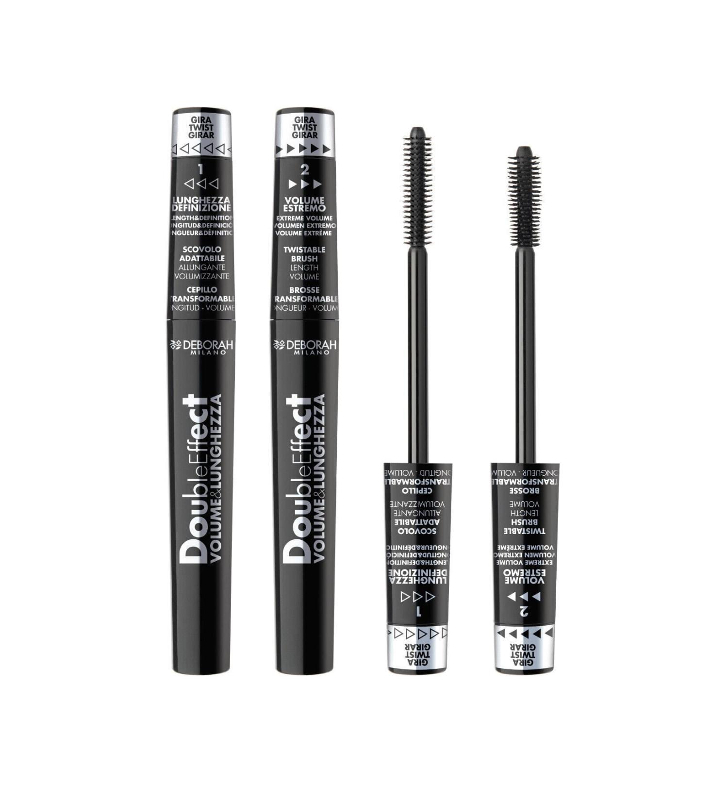 Deborah Double Effect Mascara Voluminous and Longer Lashes 1 pcs PR