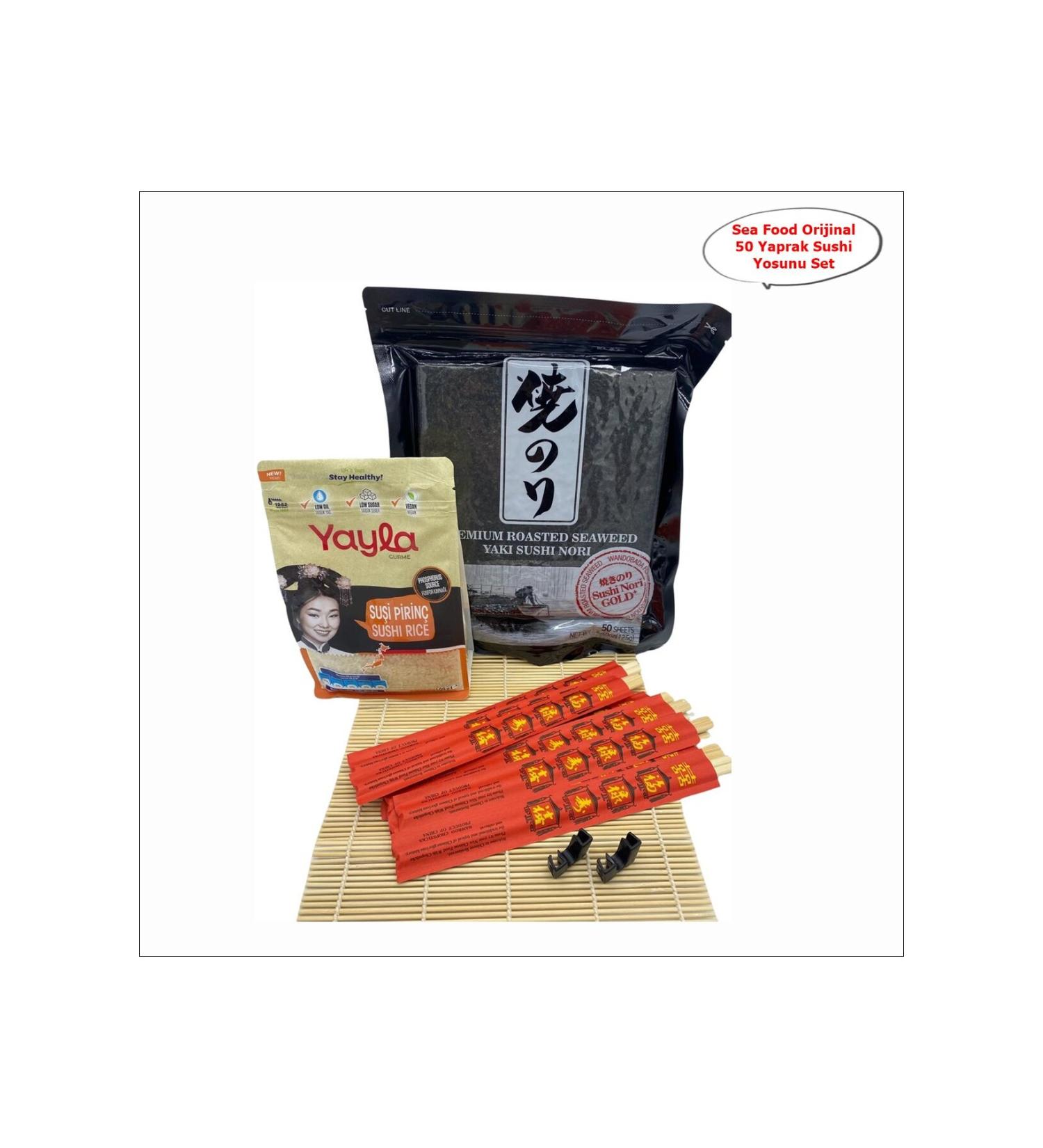 SEA FOOD Original Sushi Seaweed 50 Sheets Sushi Set
