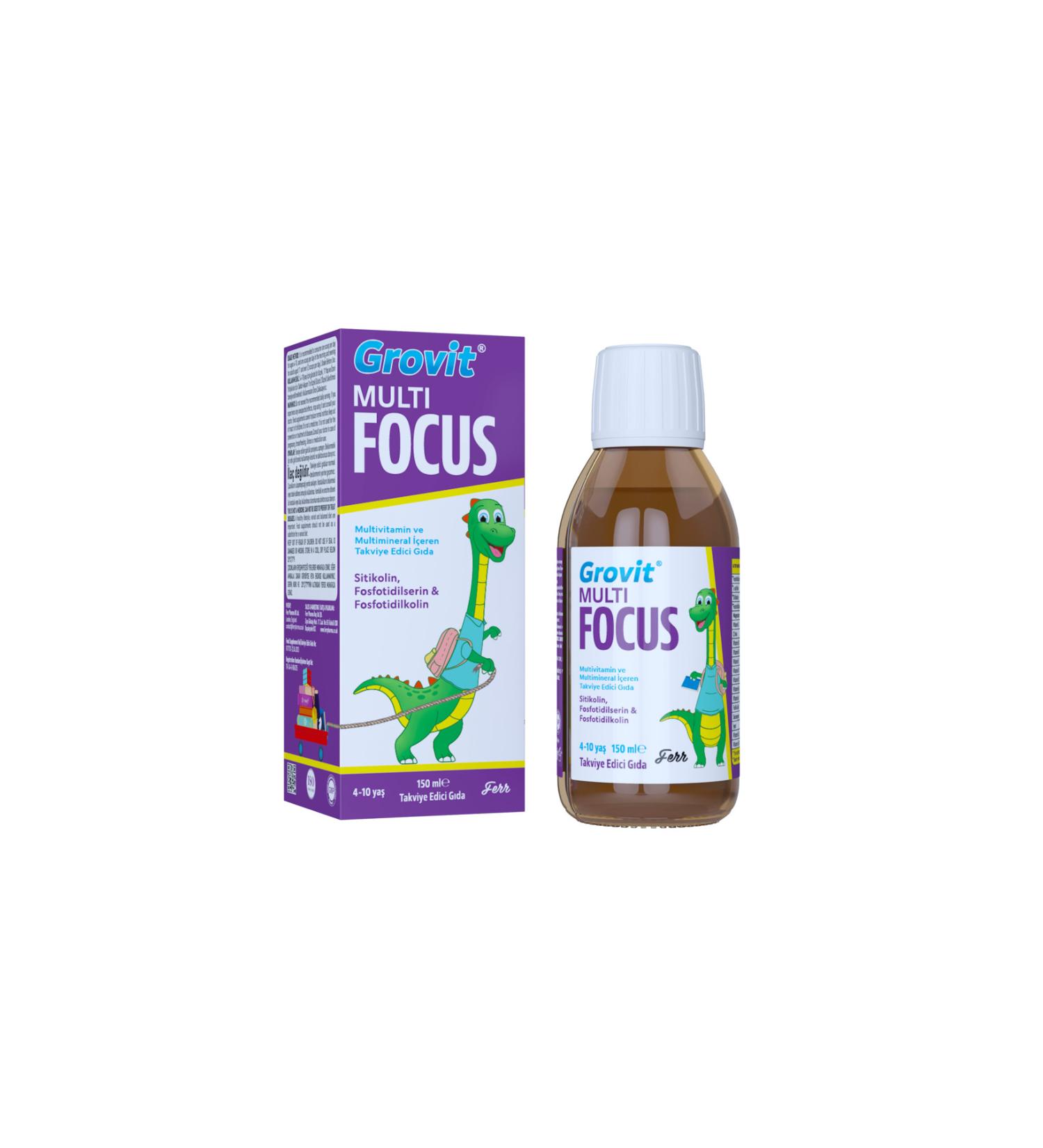 Grovit Multi Focus Syrup Helps You Focus