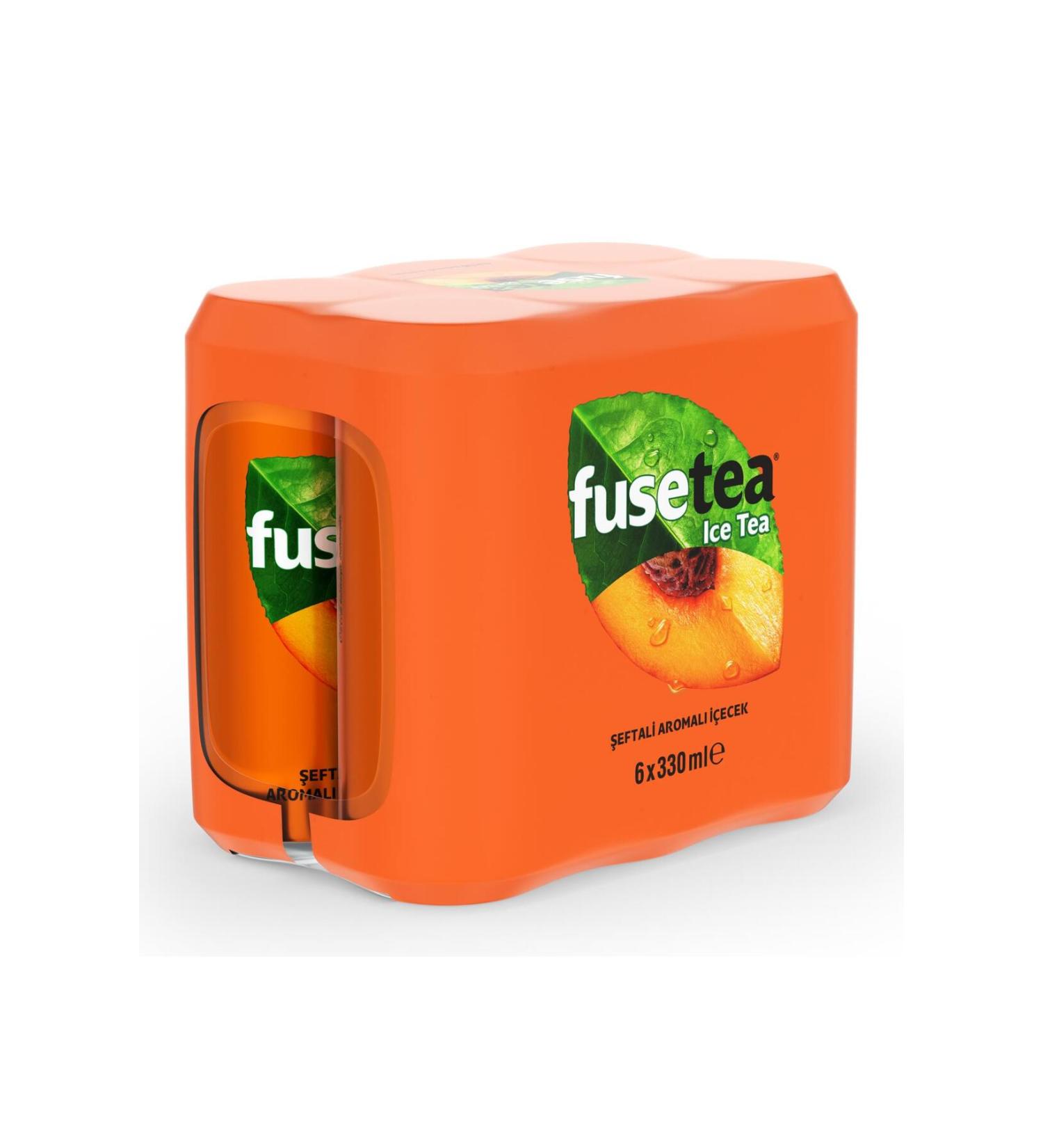Fuse Tea Peach Flavored Iced Tea 330 Ml X 6 Pieces