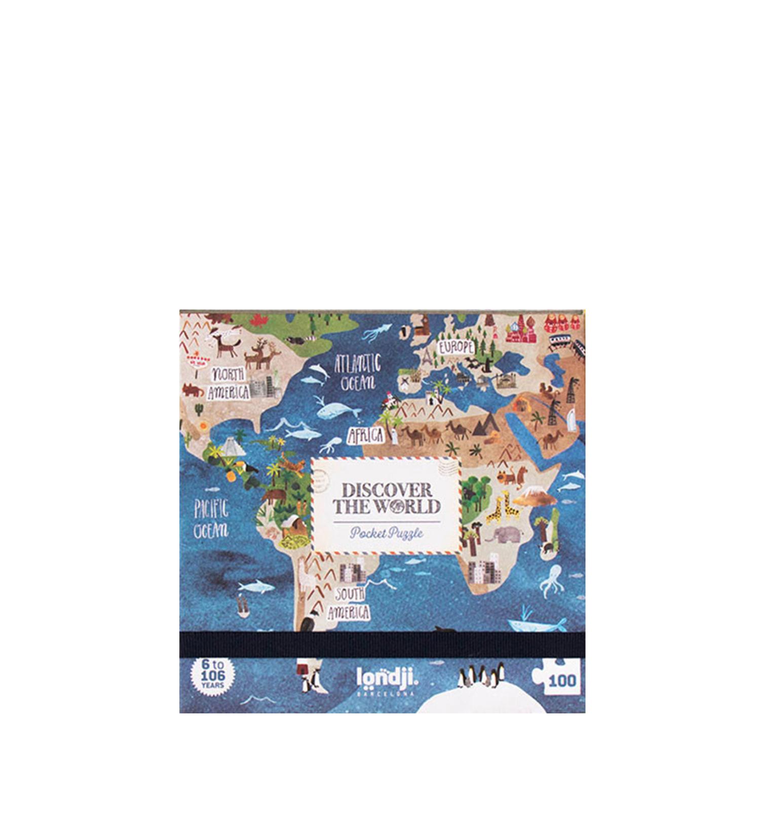 Londji Discover the World Pocket Puzzle for ages 6-10