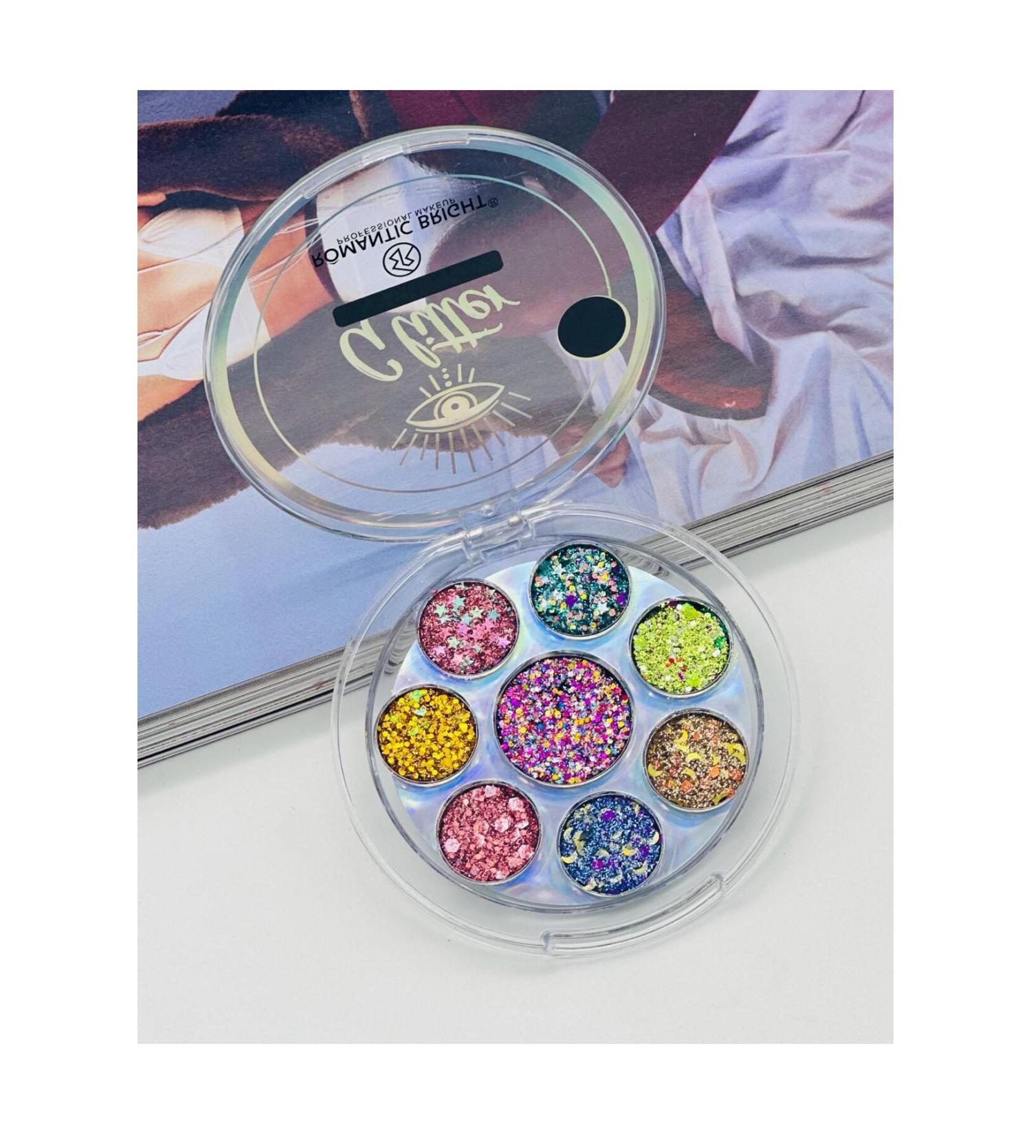 Lady Beauty GLITTER EYE SHADOW 8 PIECES