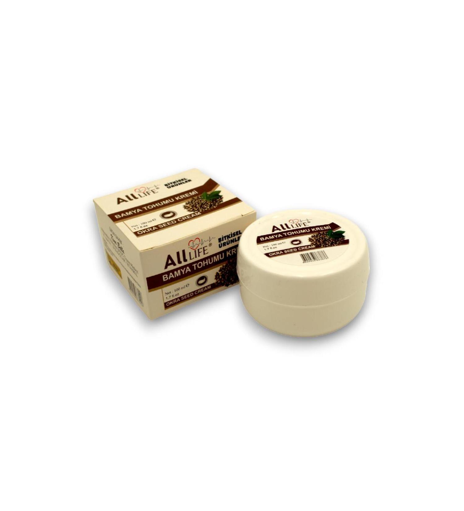 alllife All Life Okra Seed Extract Skin Care Cream 100 ml - Buy Online on GoSupps.com