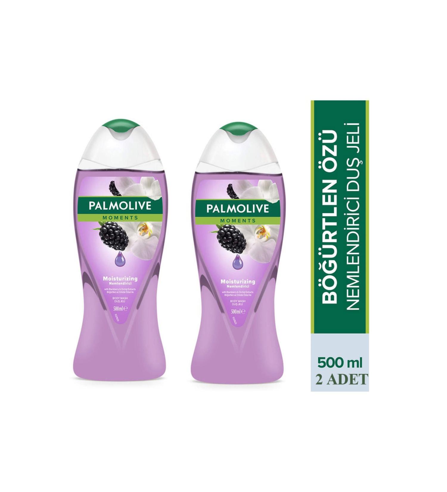 Palmolive Moments Moisturizing Blackberry Essence Bath and Shower Gel 500 ml 2 PCS