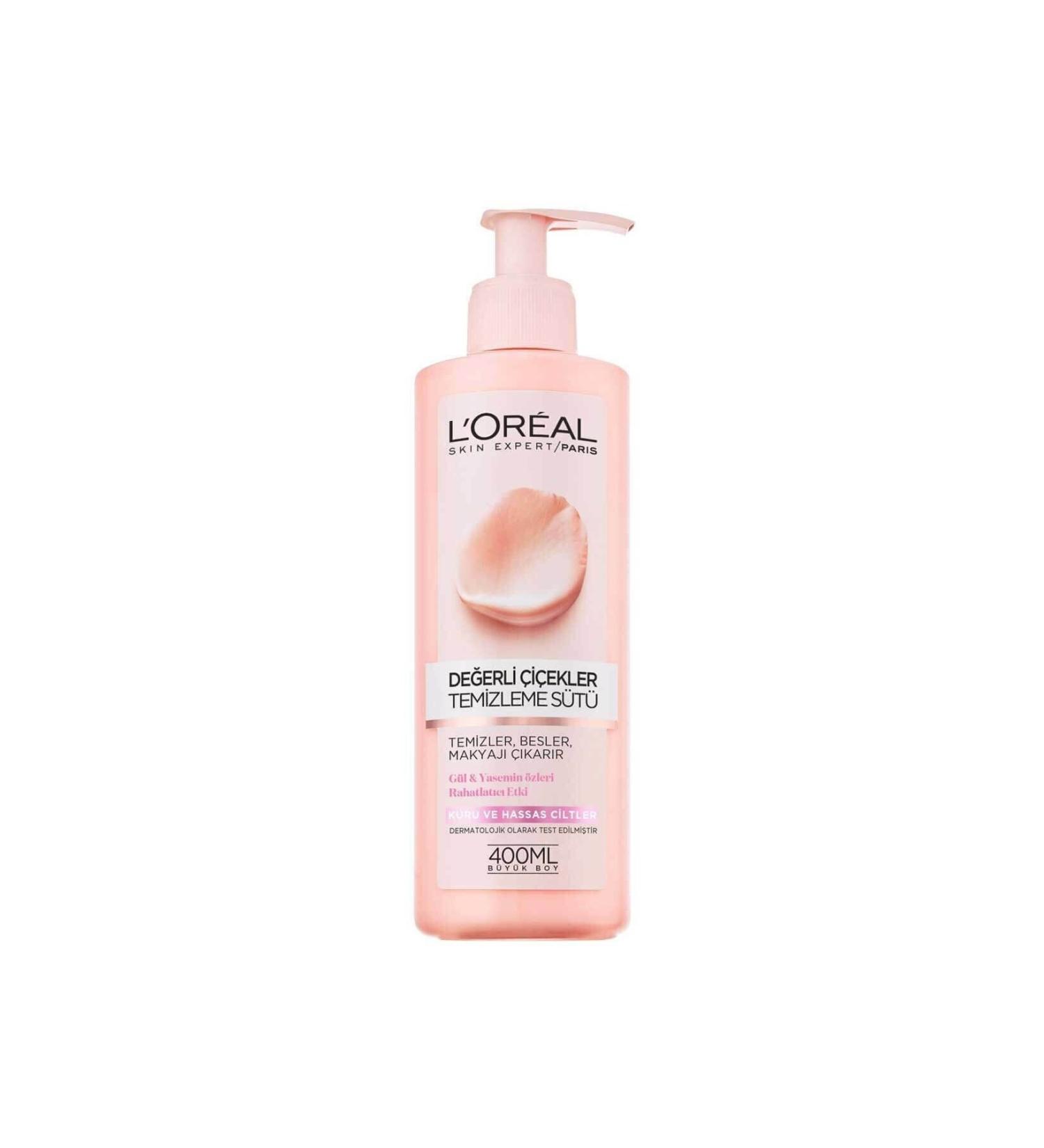 L'Oreal Paris Loreal Precious Flowers Cleansing Milk For Dry and Sensitive Skin 400 ml