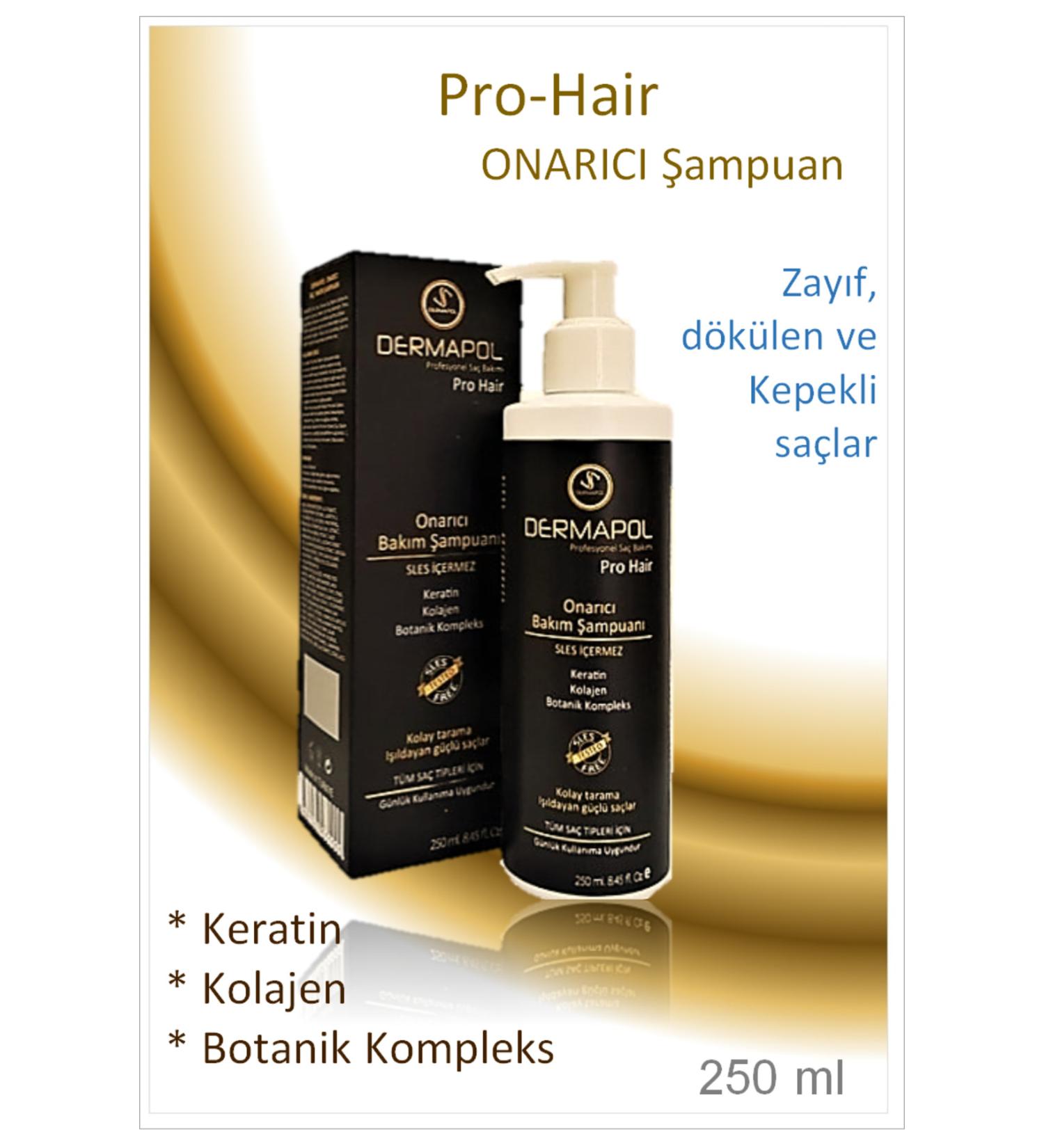 Dermapol Pro Hair Repair Care Shampoo 250 ml (Sulfate and Silicone Free)