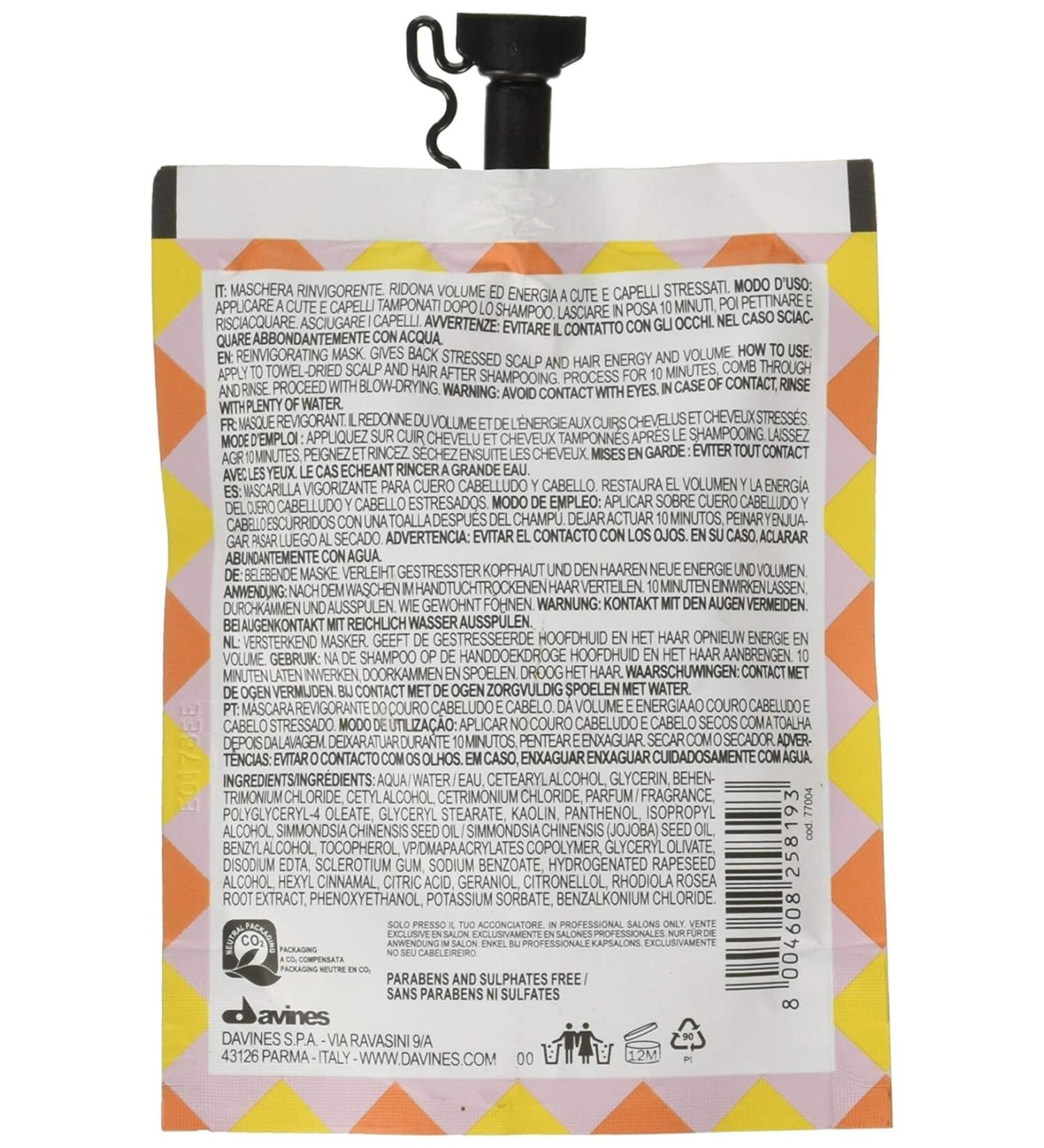 Davines The Wake Up Circle: Hair and Sculp Day After Recovery Mask (50 ml) BSC11