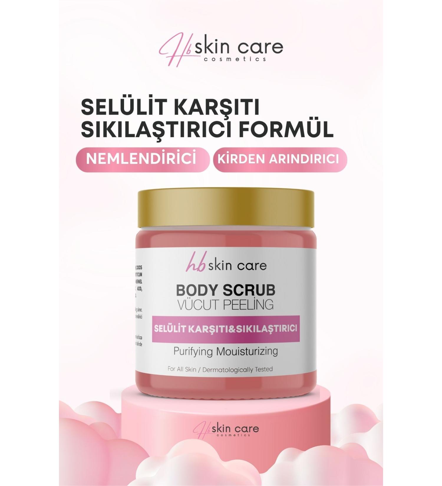hb skin care Body Peeling Nourishing Purifying Moisturizing Body Scrub Anti-Cellulite and Firming - Buy Online on GoSupps.com