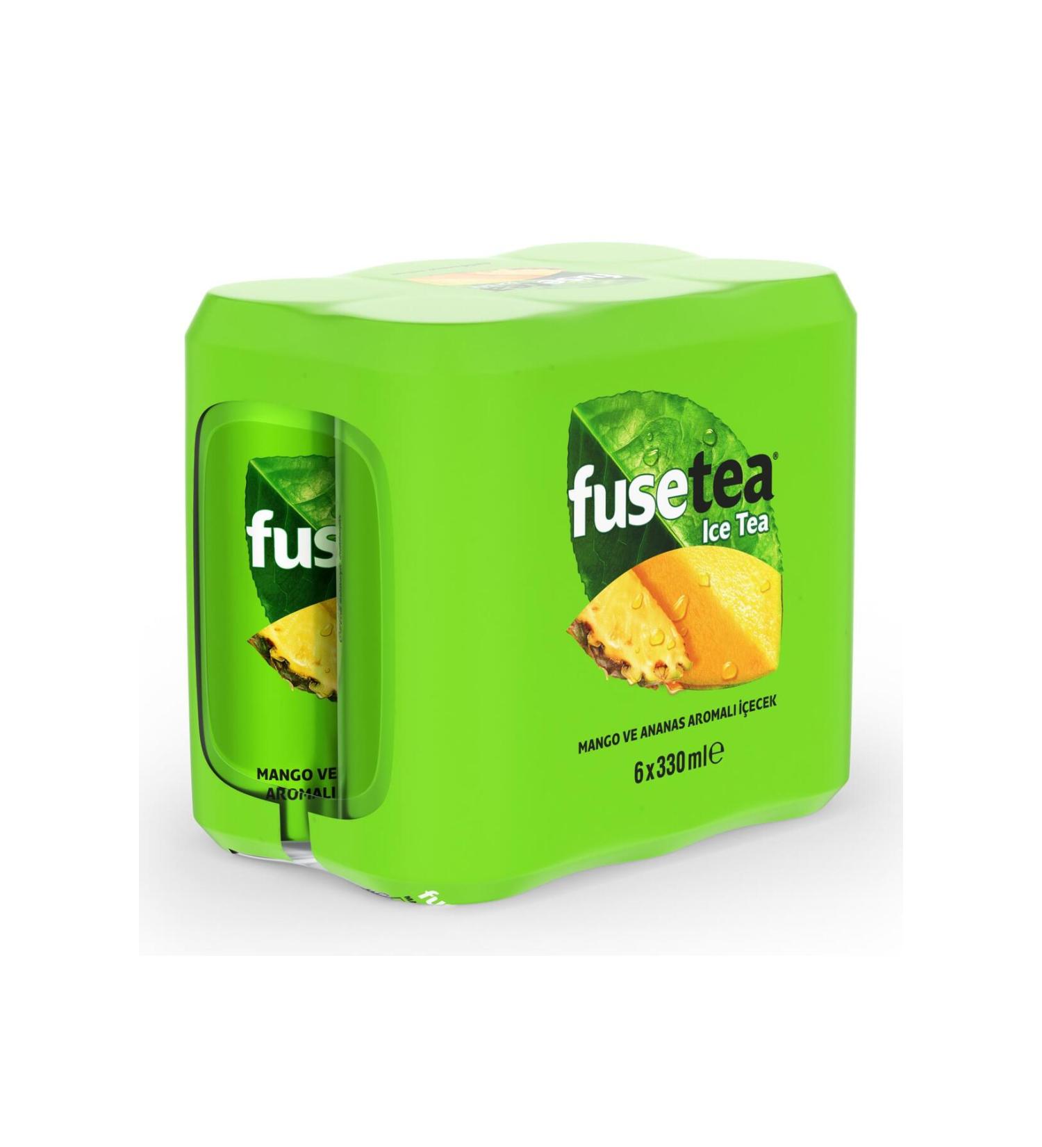 Fuse Tea Mango and Pineapple Flavored Iced Tea 330 ml X 6 Pieces