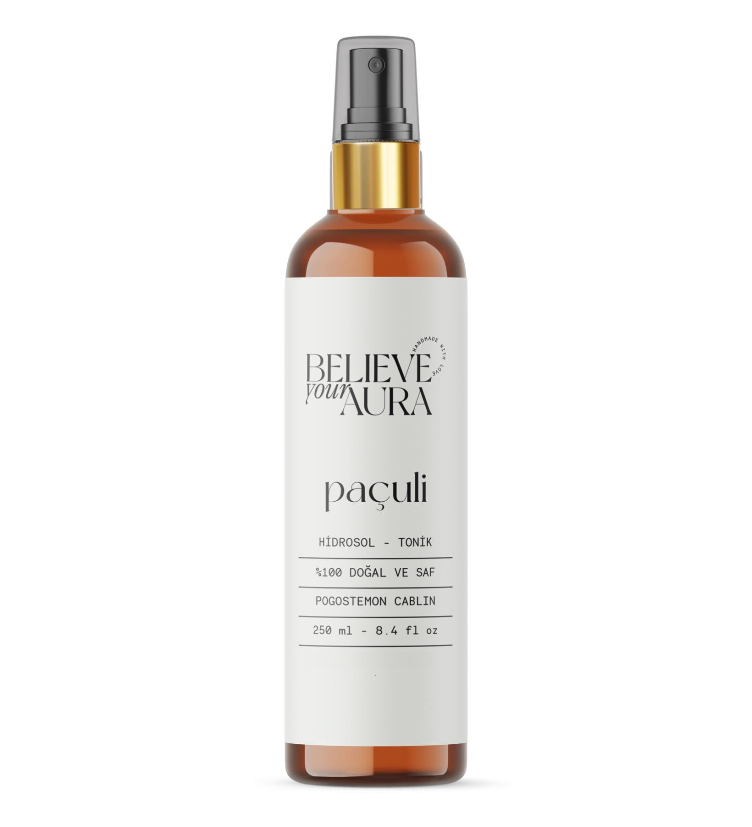 Believe Your Aura 0 Pure Organic Patchouli Hydrosol - Tonic - 250 ml - Buy Online on GoSupps.com