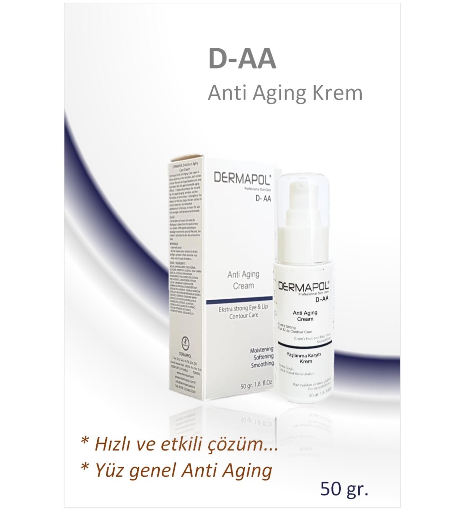 Dermapol D- Aa Anti-Aging Cream 50 ml - Anti Aging- Eye and Lip Edge Extra.