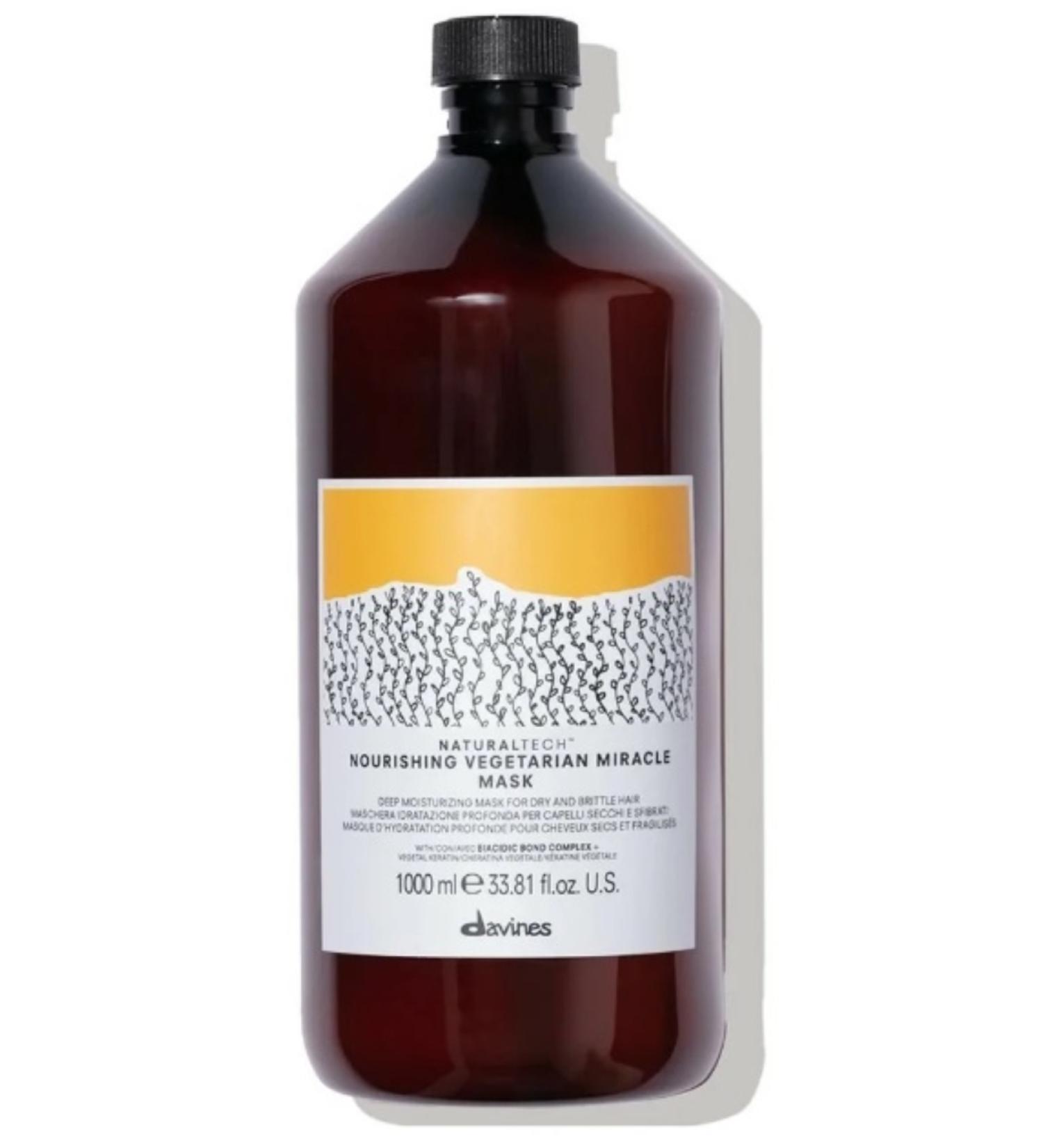 Davines Nourishing Veg Repairing Mask for Damaged Hair that Breaks Easily 1000ml(Paraben&Sulphate-free) ECB10