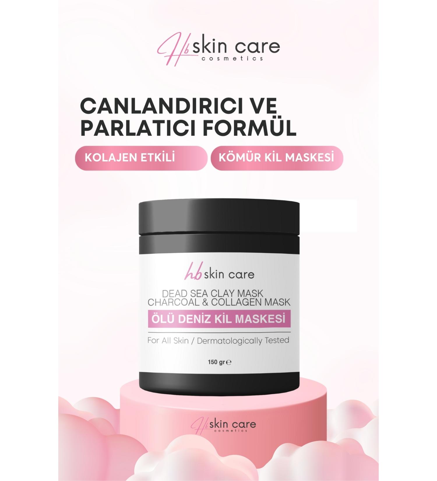 hb skin care collagen dead sea clay mask acne and blackhead anti collagen - Buy Online on GoSupps.com