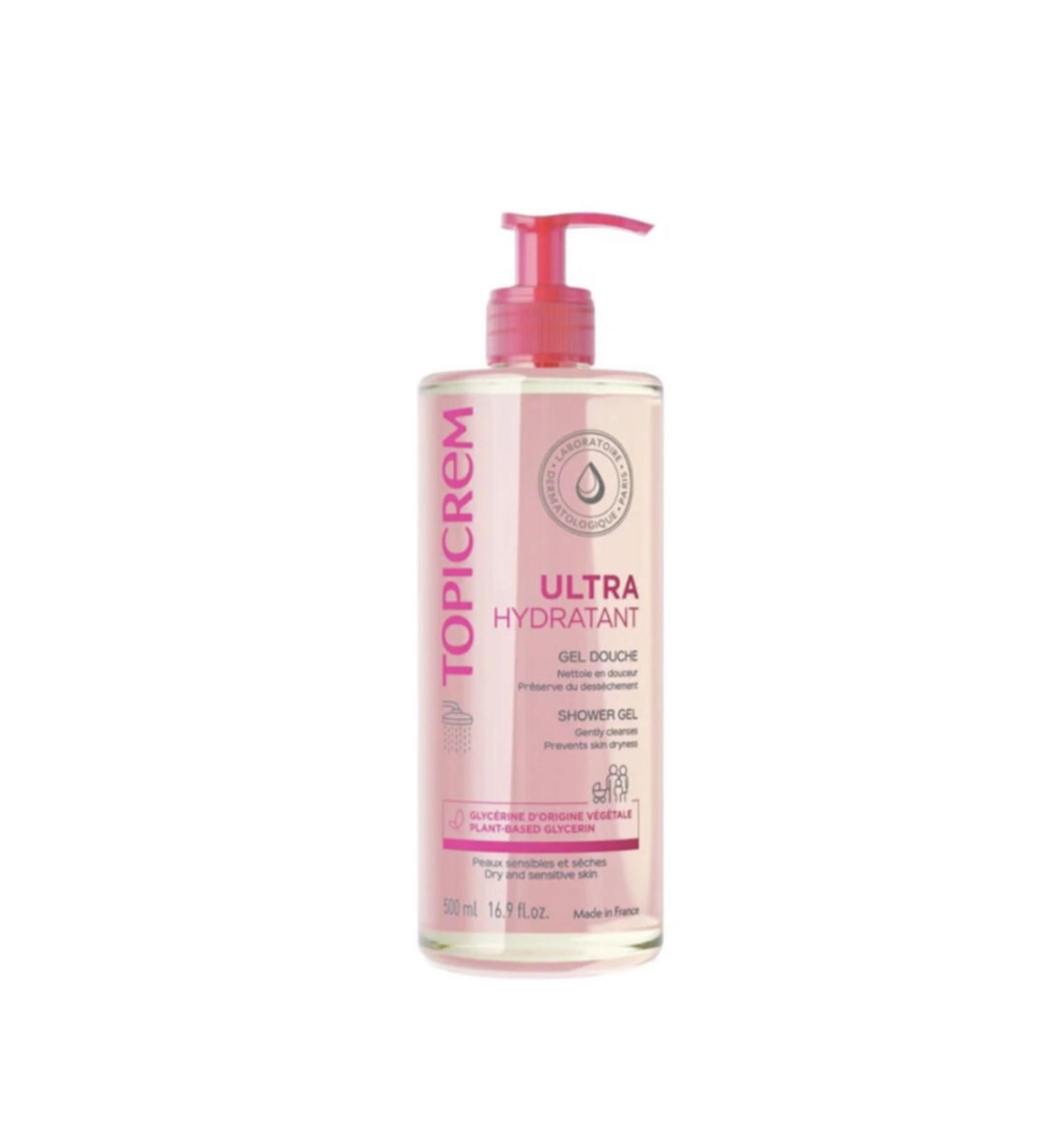 Topicrem Ultra Hydratant Shower Gel 500 ml (Cleansing gel for sensitive and dry skin)