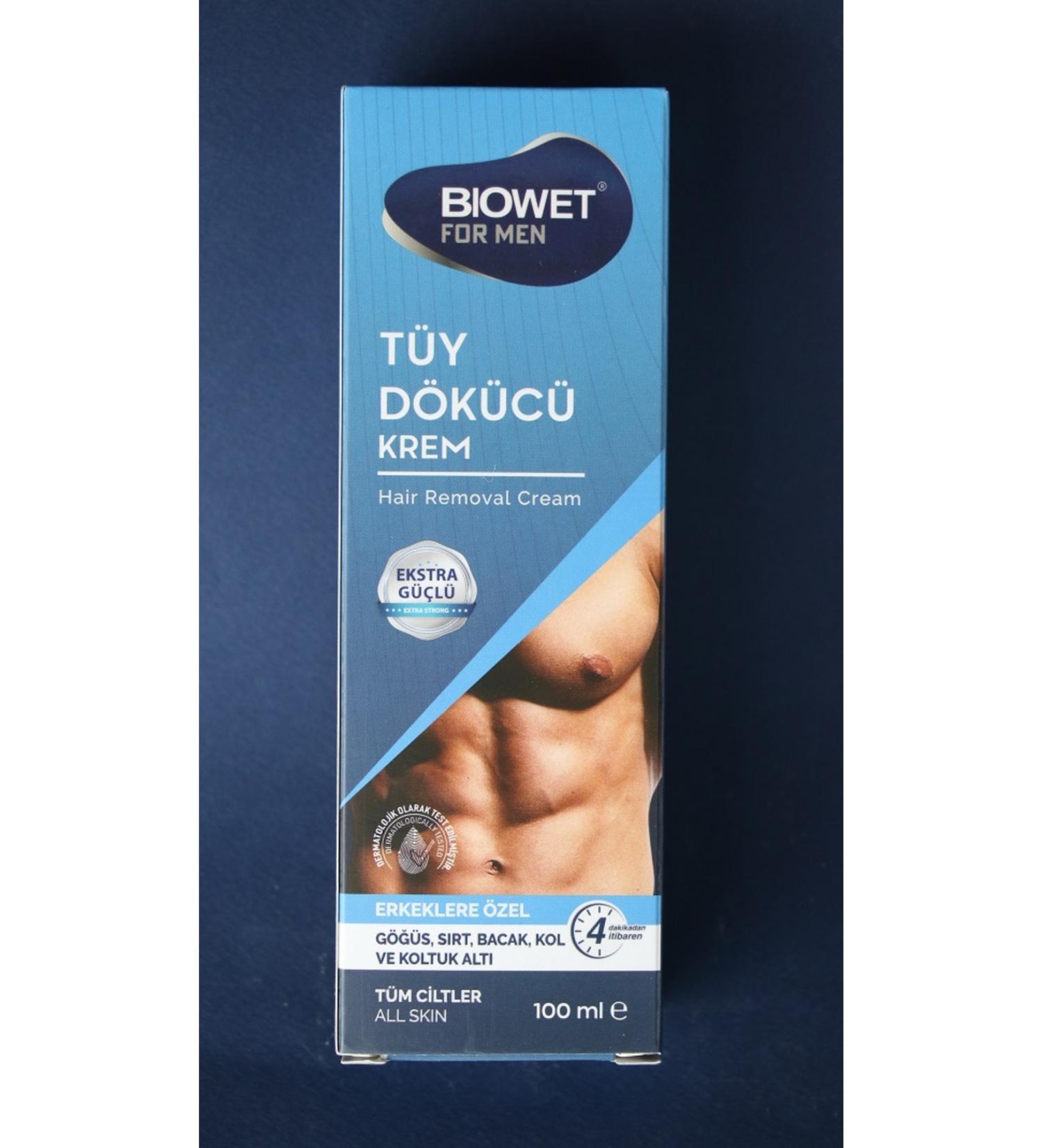 Biowet men's hair removal cream for all skin types