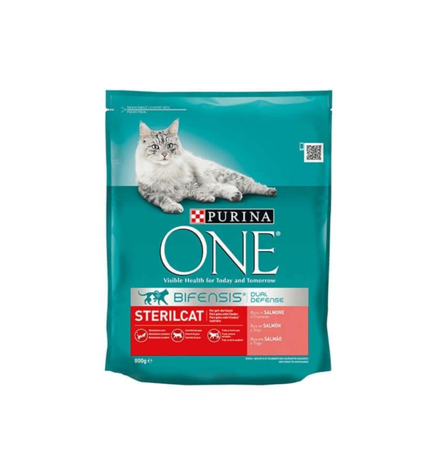 Purina One Sterilized Salmon Sterilized Cat Food 800 Gr
