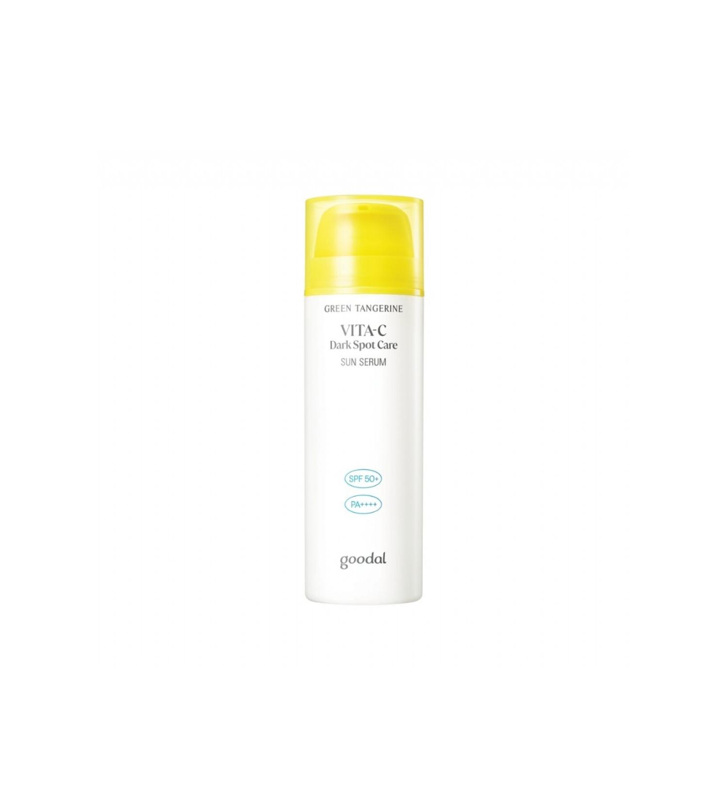 Goodal Green Tangerine Vita C Sun Serum - Green Tangerine Essence Anti-Spot Sun Serum Spf 50 - Buy Online on GoSupps.com
