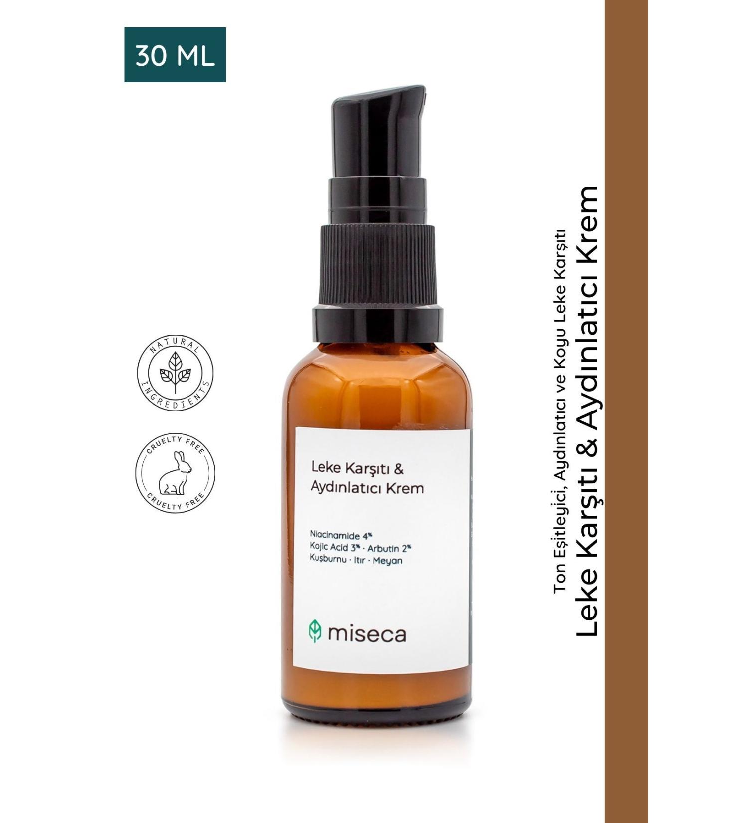 miseca Anti-Spot & Brightening Cream 30 ml Kojic Acid 3% Arbutin 2% Licorice Root Cb-lk One Size