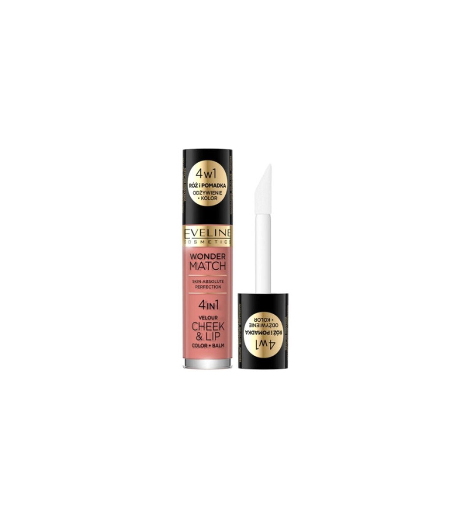 Eveline Cosmetics EVELINE WONDER MATCH 4IN1 CHEEK&LIP N01 4 5ML