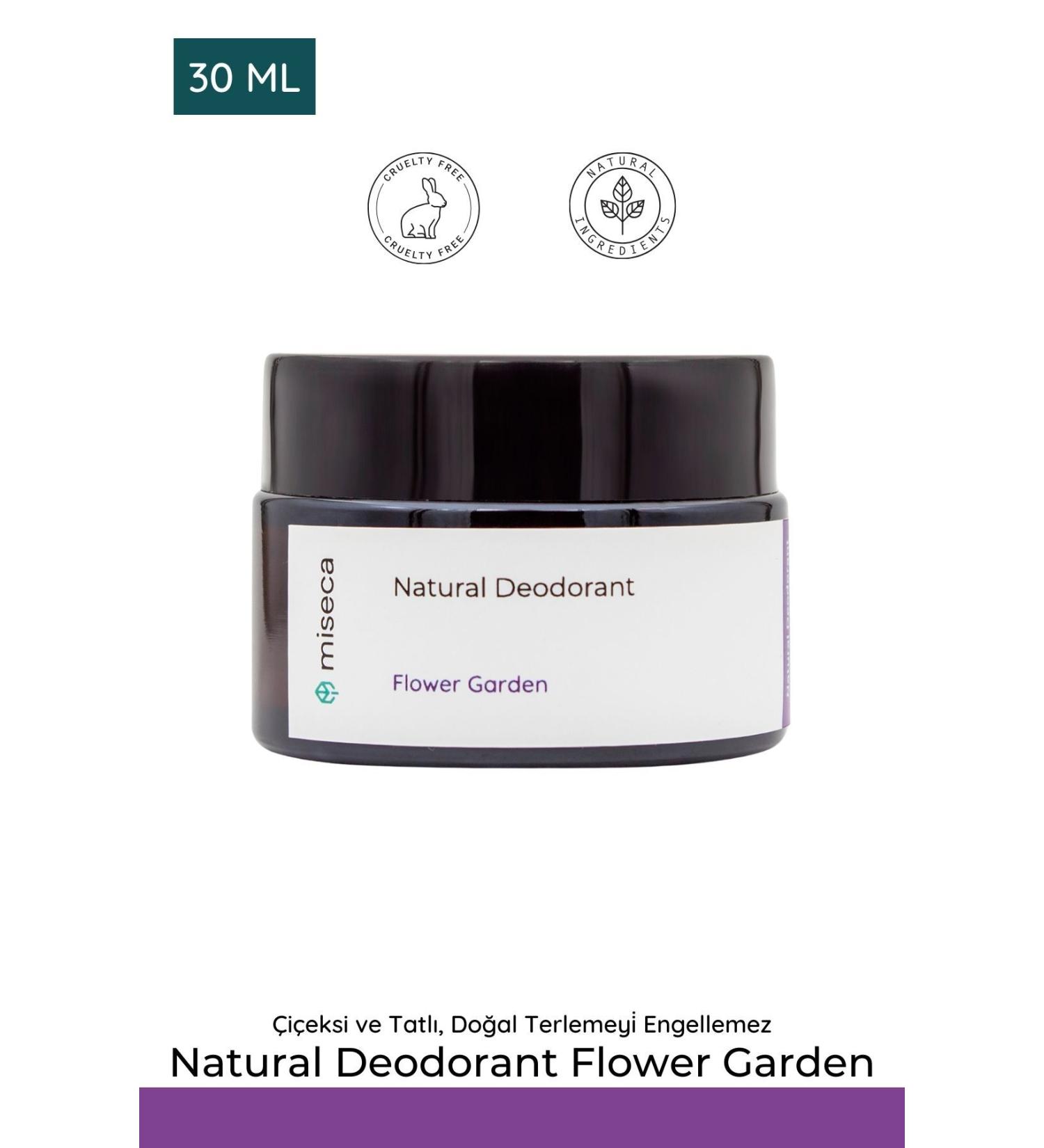 miseca Natural Deodorant Flower Garden 30 ml Natural Cream Deodorant