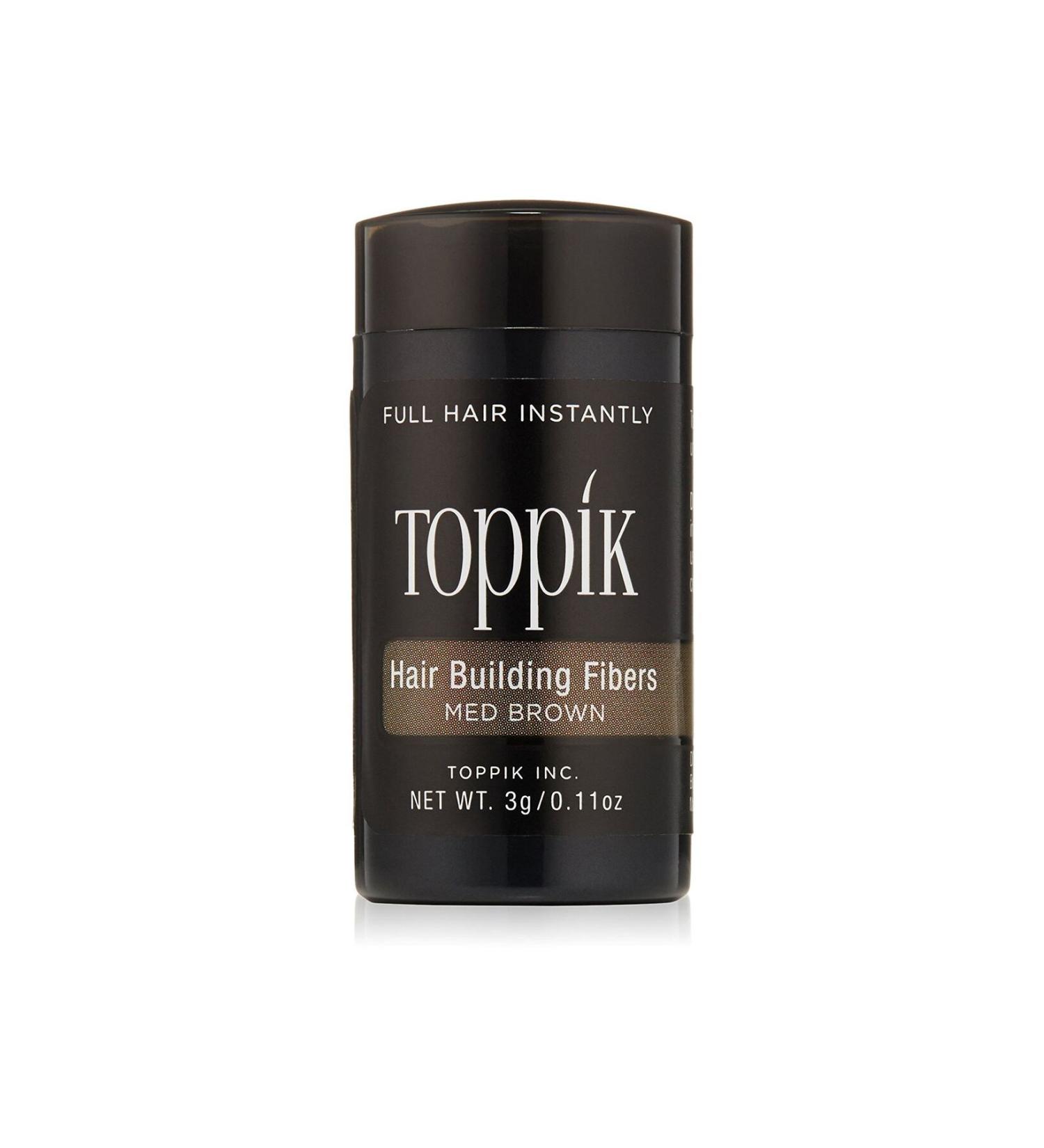 Toppik 3 gr (TRIAL SIZE) Hair Volumizing Keratin Fiber Medium Brown - Buy Online on GoSupps.com