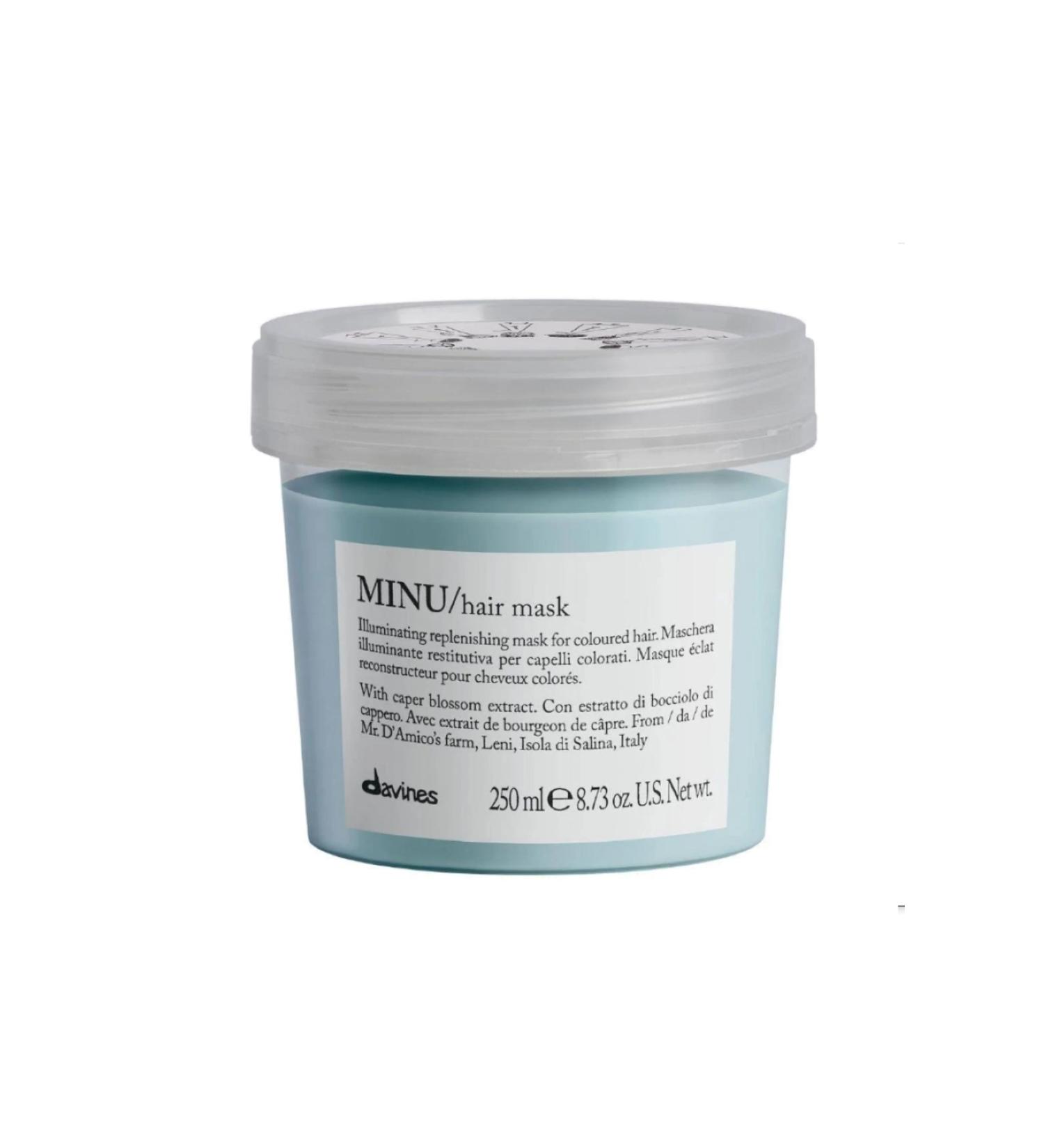 Davines Minu Hair Mask - Extra Moisturizing Hair Mask for Color-Treated Hair 250ml 8.89 oz CYT971641313