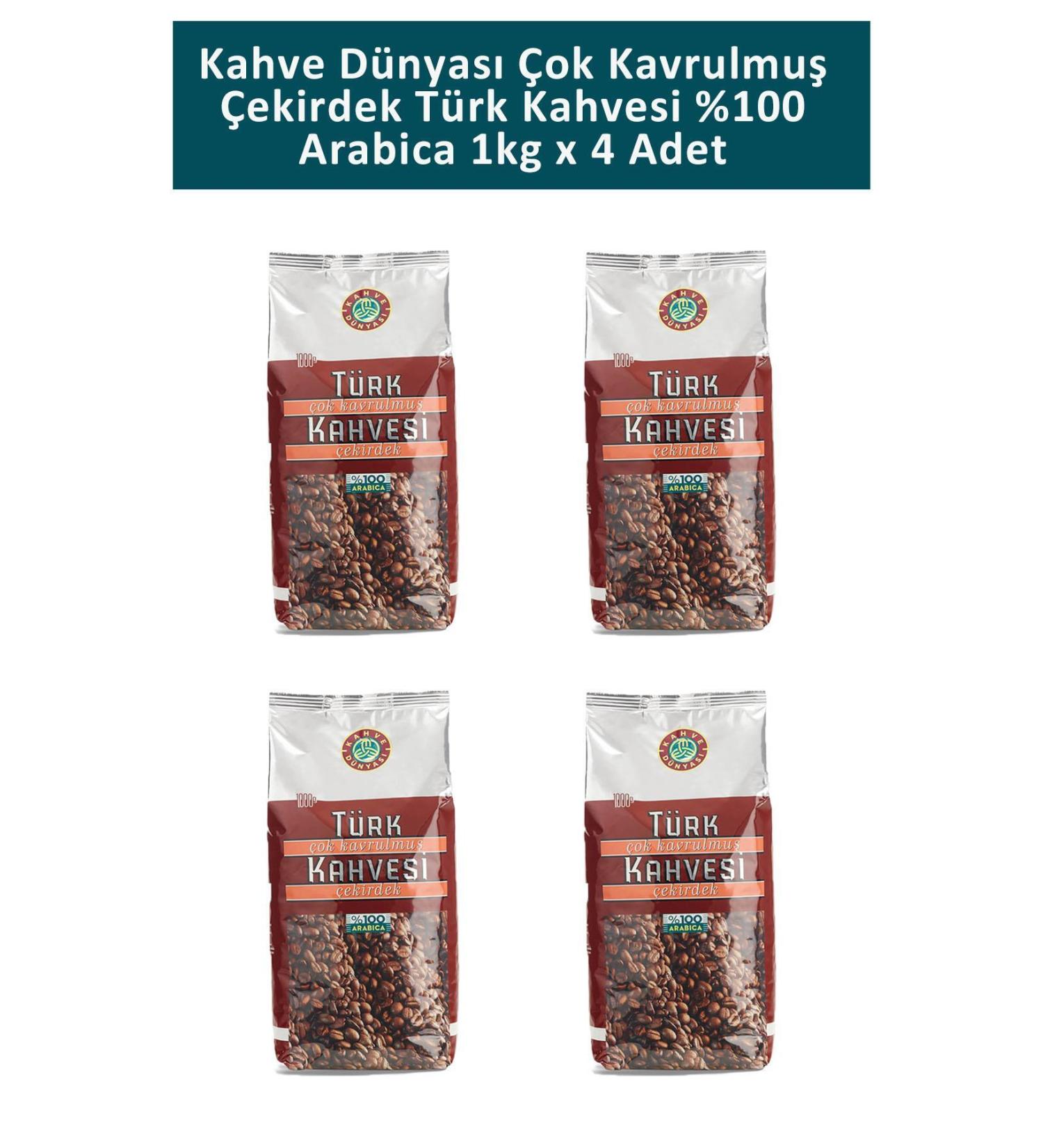 Kahve D nyas Deep Roasted Turkish Coffee 1 kg x 4 Pieces