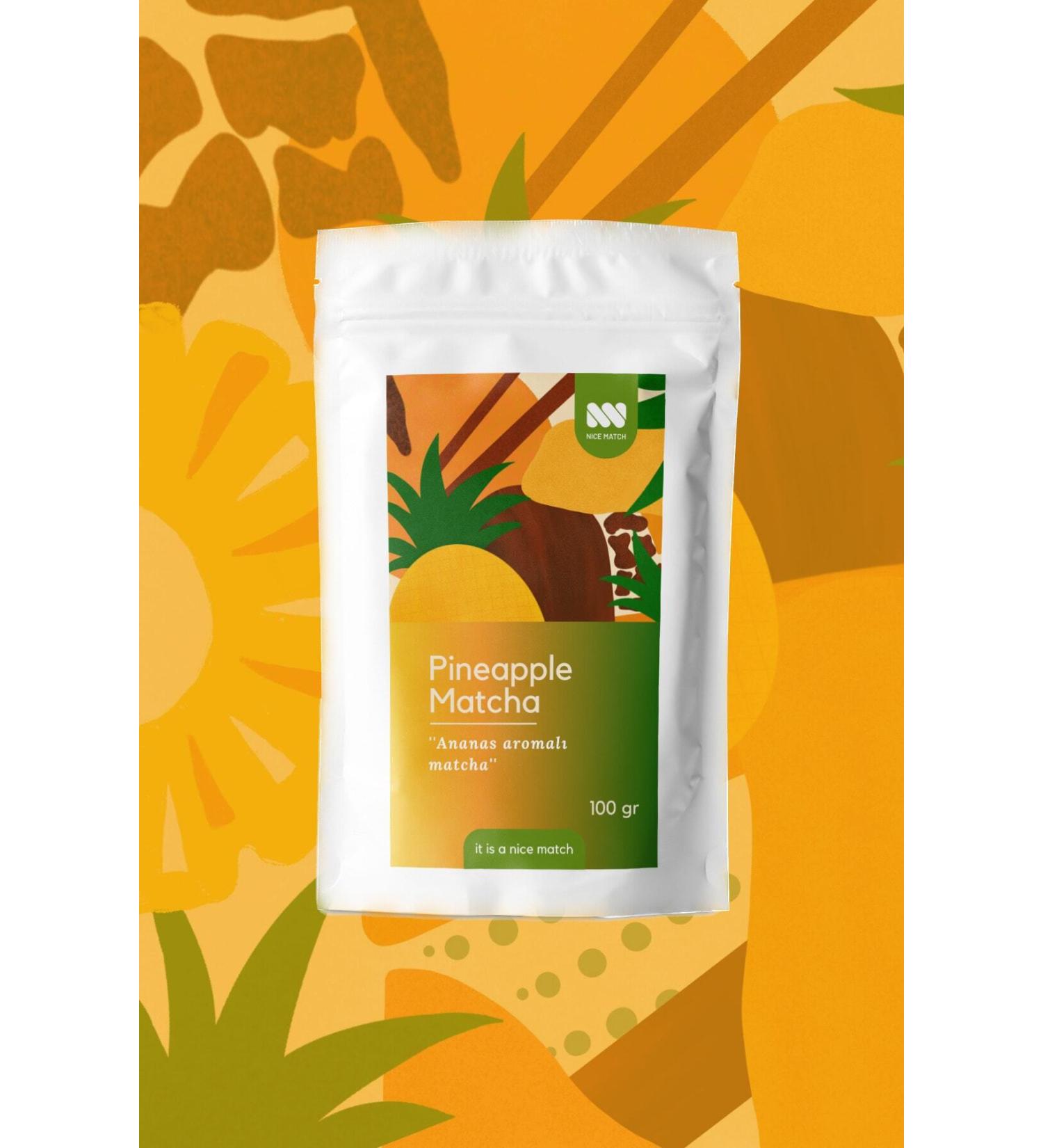 Nice Match Pineapple Matcha - Pineapple Flavored Matcha 100 gr