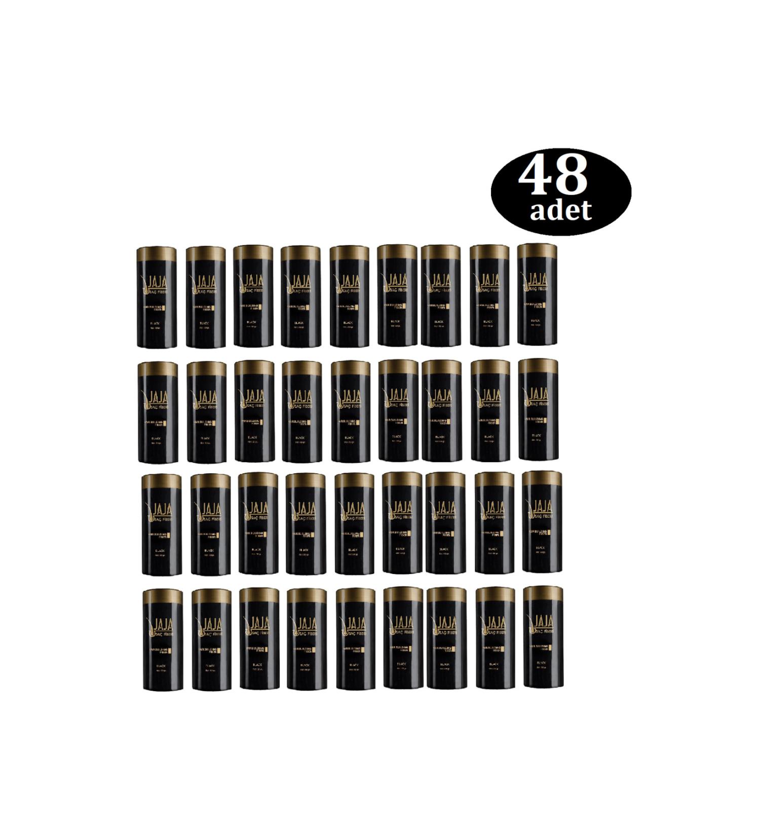 Jaja Hair Fiber Powder Keratin Black 50 gr X 48 Pcs