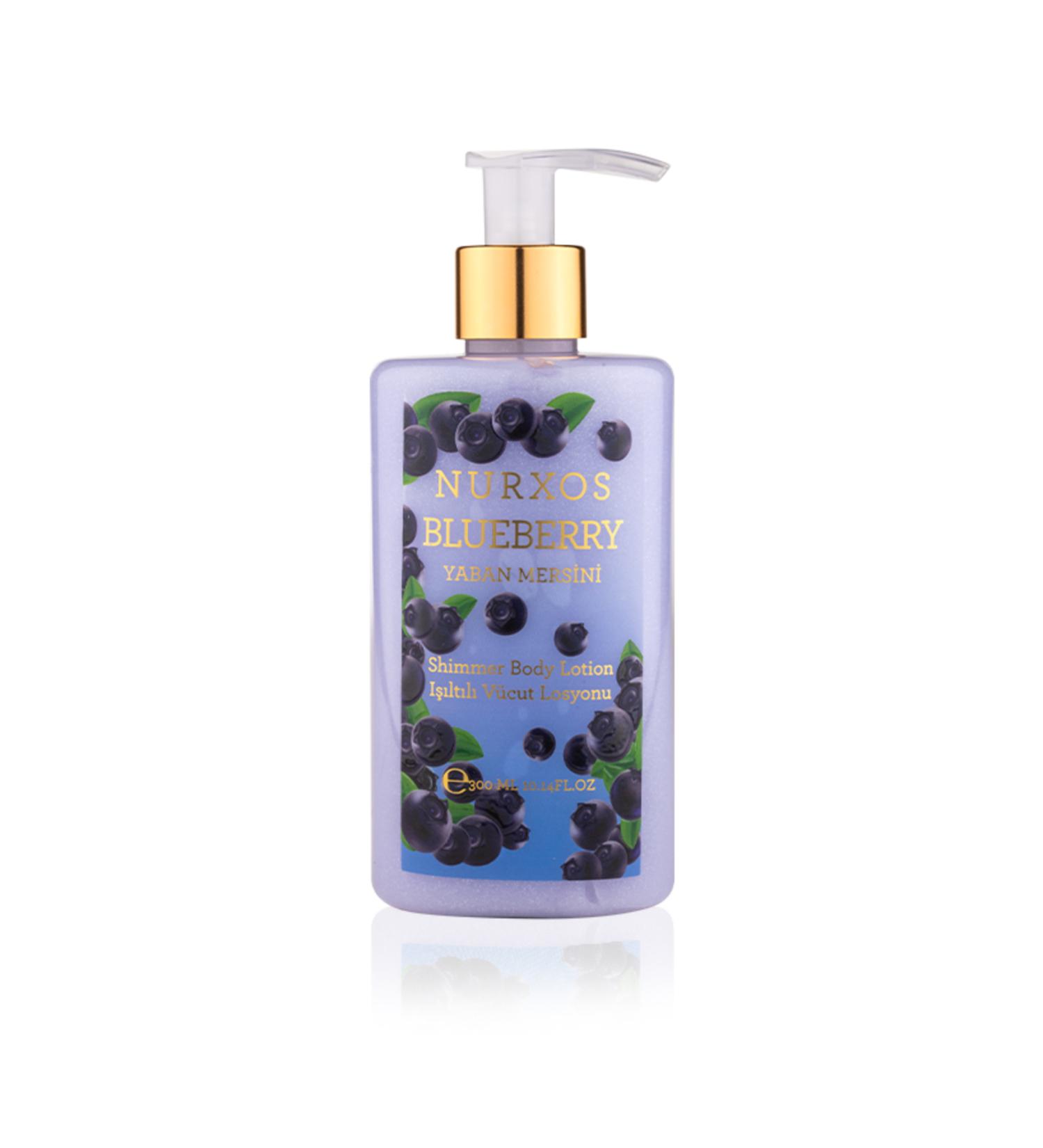 nurxos 9177 Blueberry Blueberry 300 ml Women Men Luminous Body Lotion 8681124691774