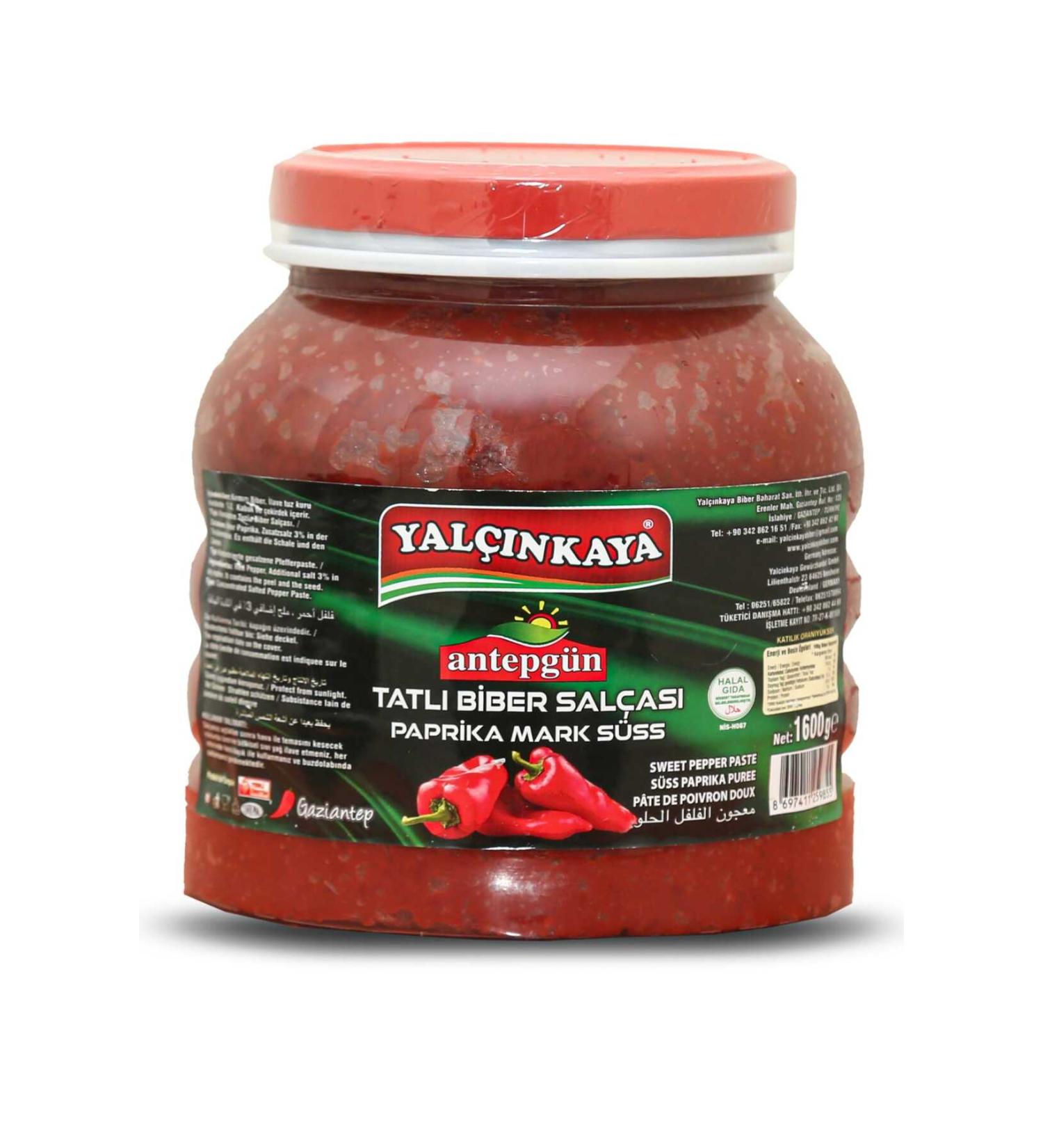 Yal nkaya 1600 G. Campet (ANTEPG N) Sweet Pepper Paste