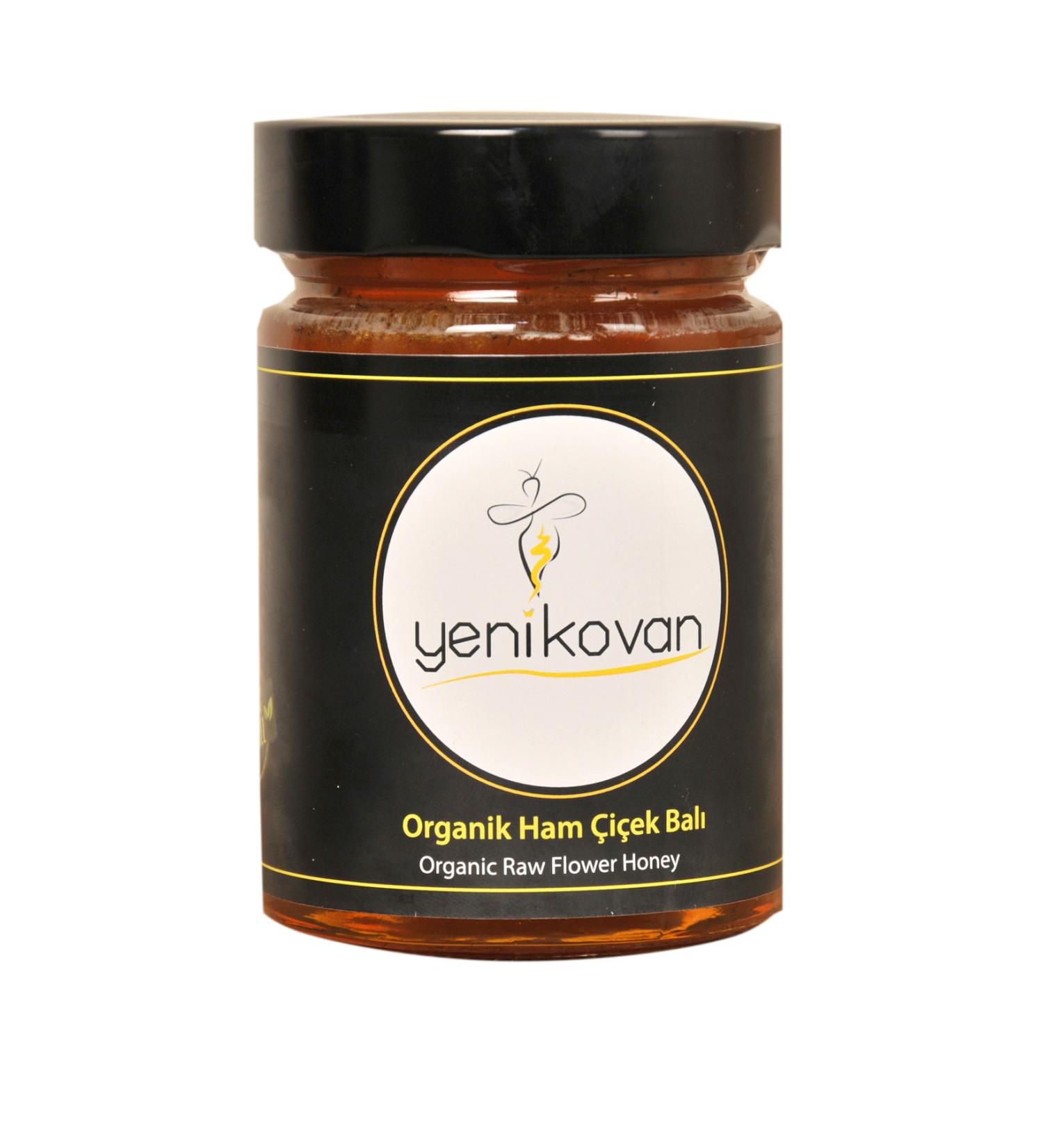 YEN KOVAN Organic Raw Flower Honey 450 Gr Glass Jar