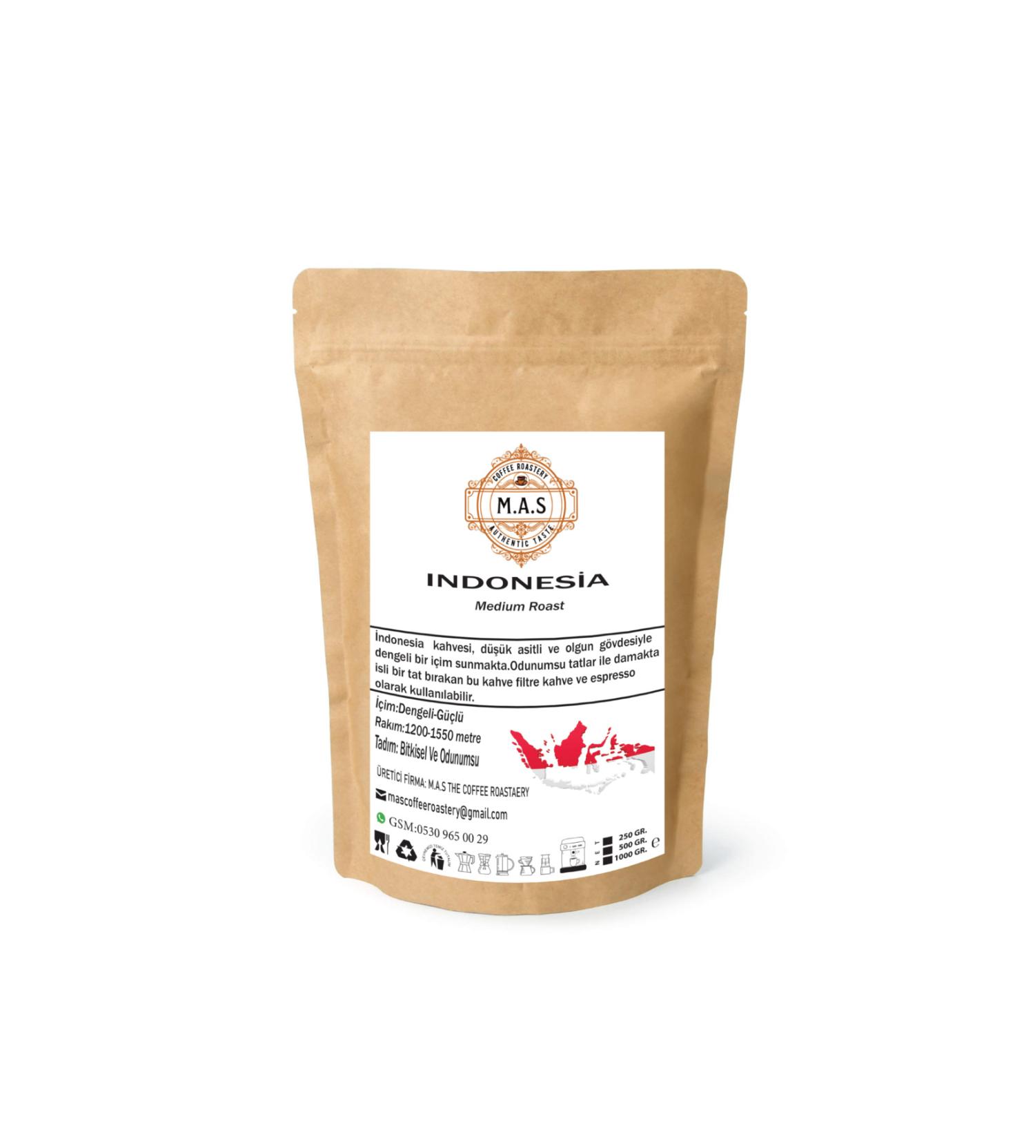 MAS THE COFFEE ROASTERY Indonesia Sumatra Regional (GROUND OR BEANS) Filter Coffee 250Gr.