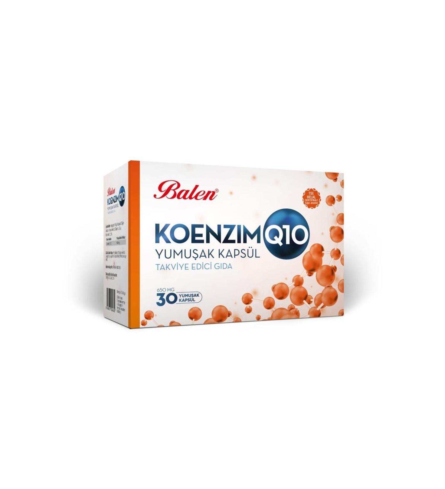 Balen Coenzyme Q10 Soft Capsule Coenzyme Q10 Soft Capsule 30X650Mg