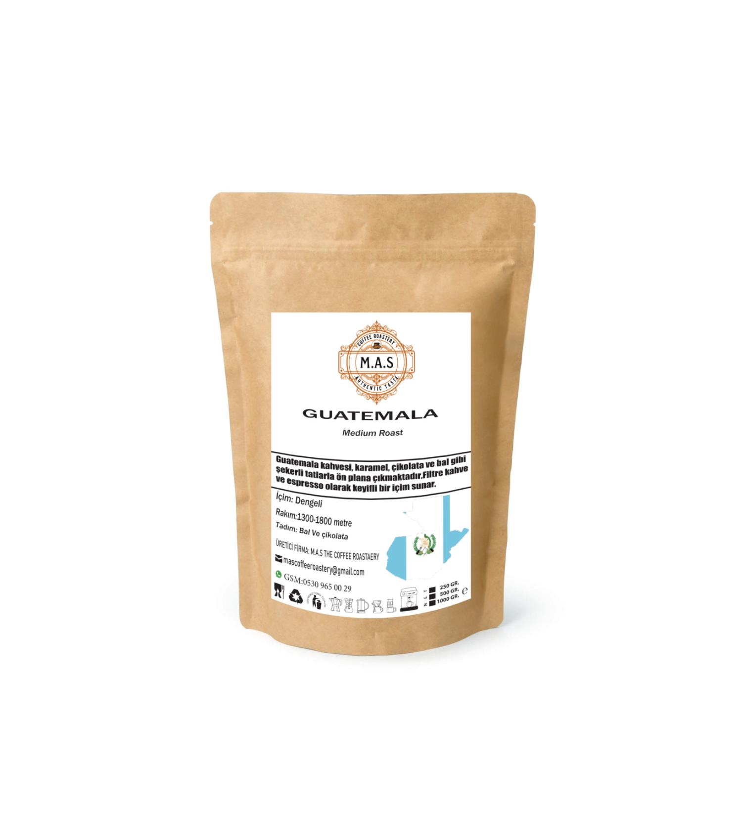 MAS THE COFFEE ROASTERY Guatemala Regional (GROUND OR BEANS) Filter Coffee 250Gr.