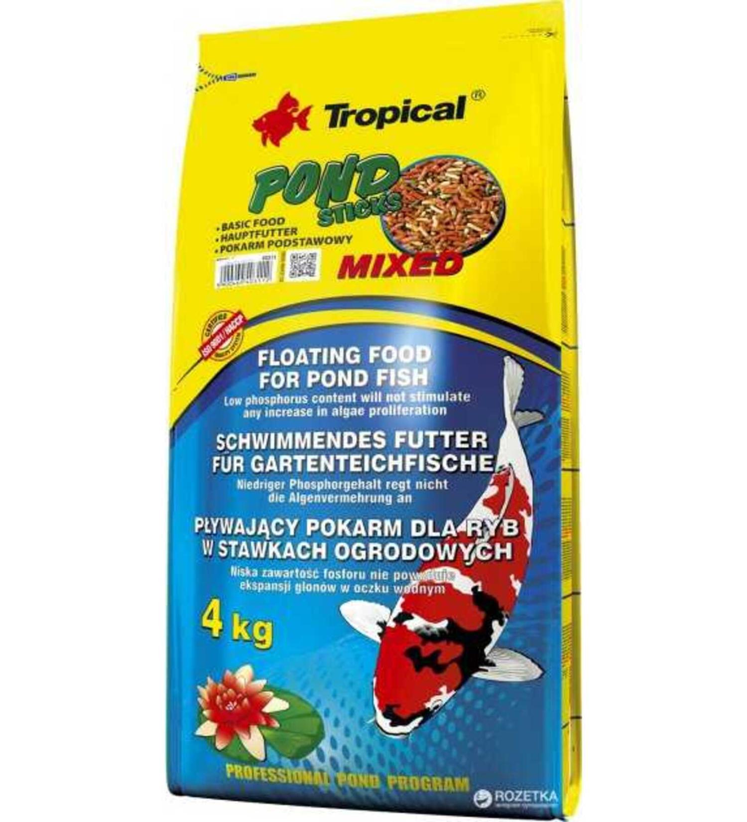 Tropical 40311 Tropical Pond Sticks Mixed 4kg