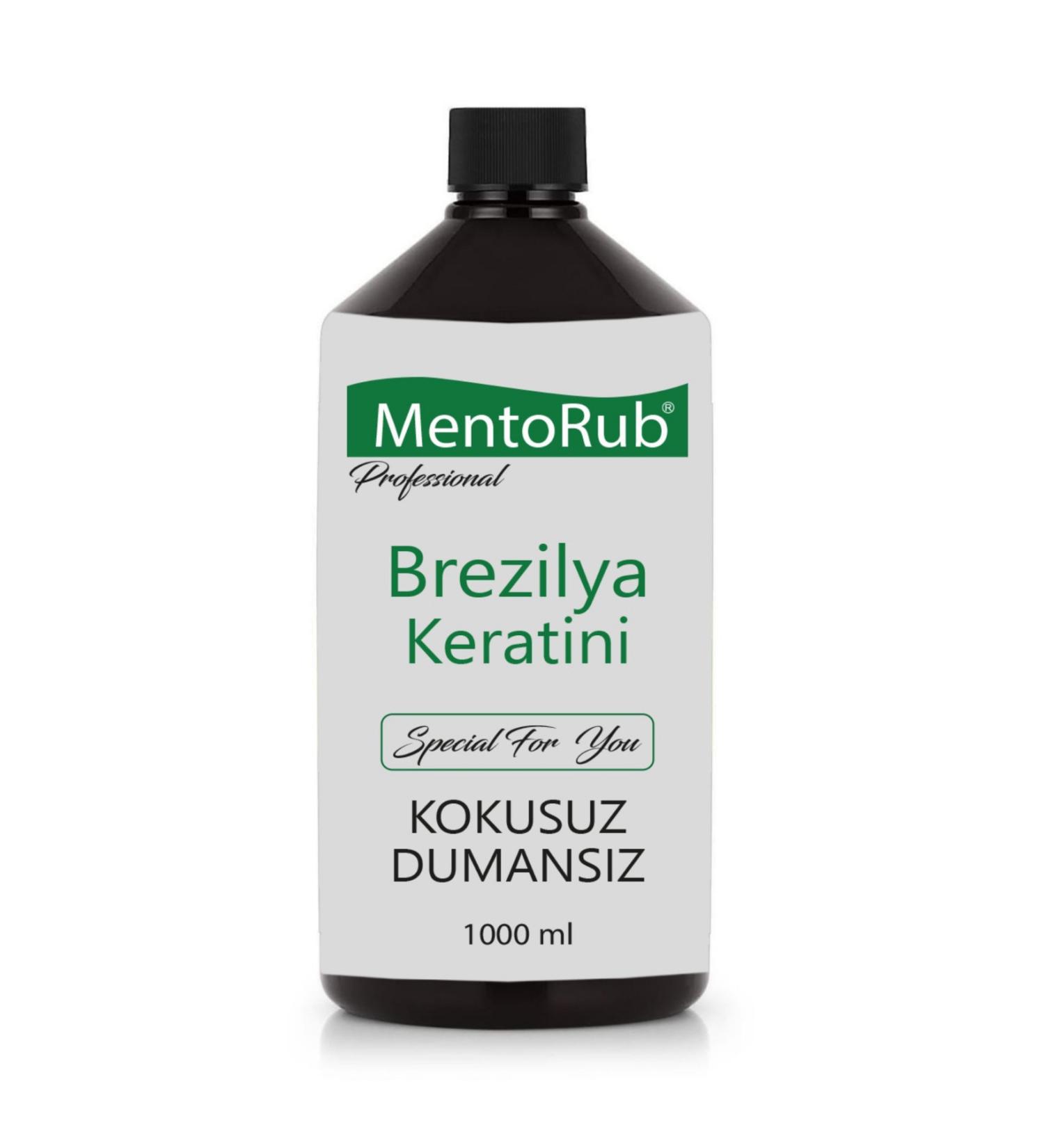 MentoRub Keratin Brazilian Blow Dry Professional (GEL) Hair Therapy 1000ml (ESPECIALLY FOR CURLY HAIR)