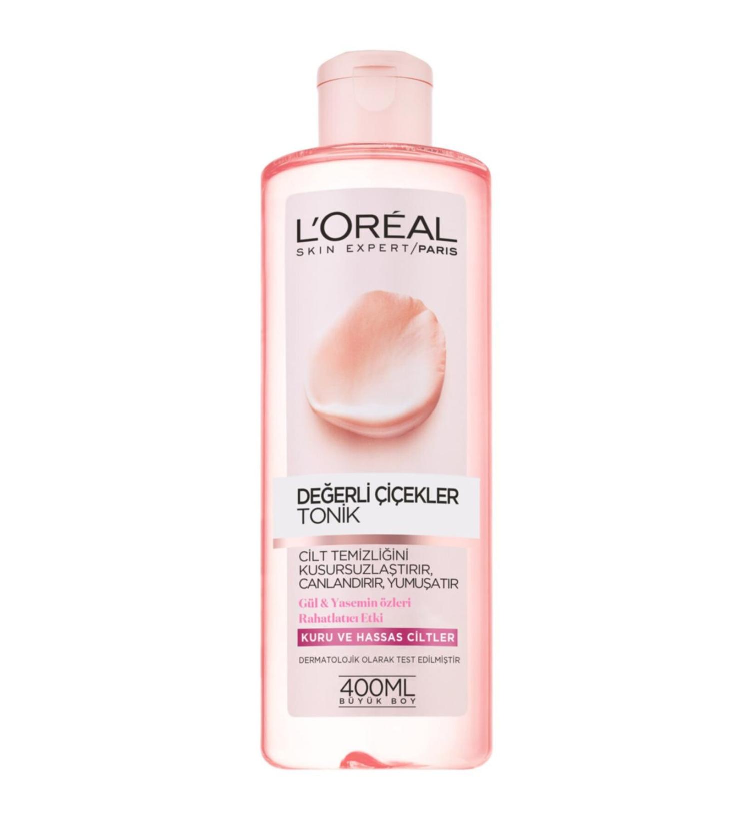 L'Oreal Paris Precious Flowers Dry and Sensitive Skin Tonic 400 Ml 360052344010012