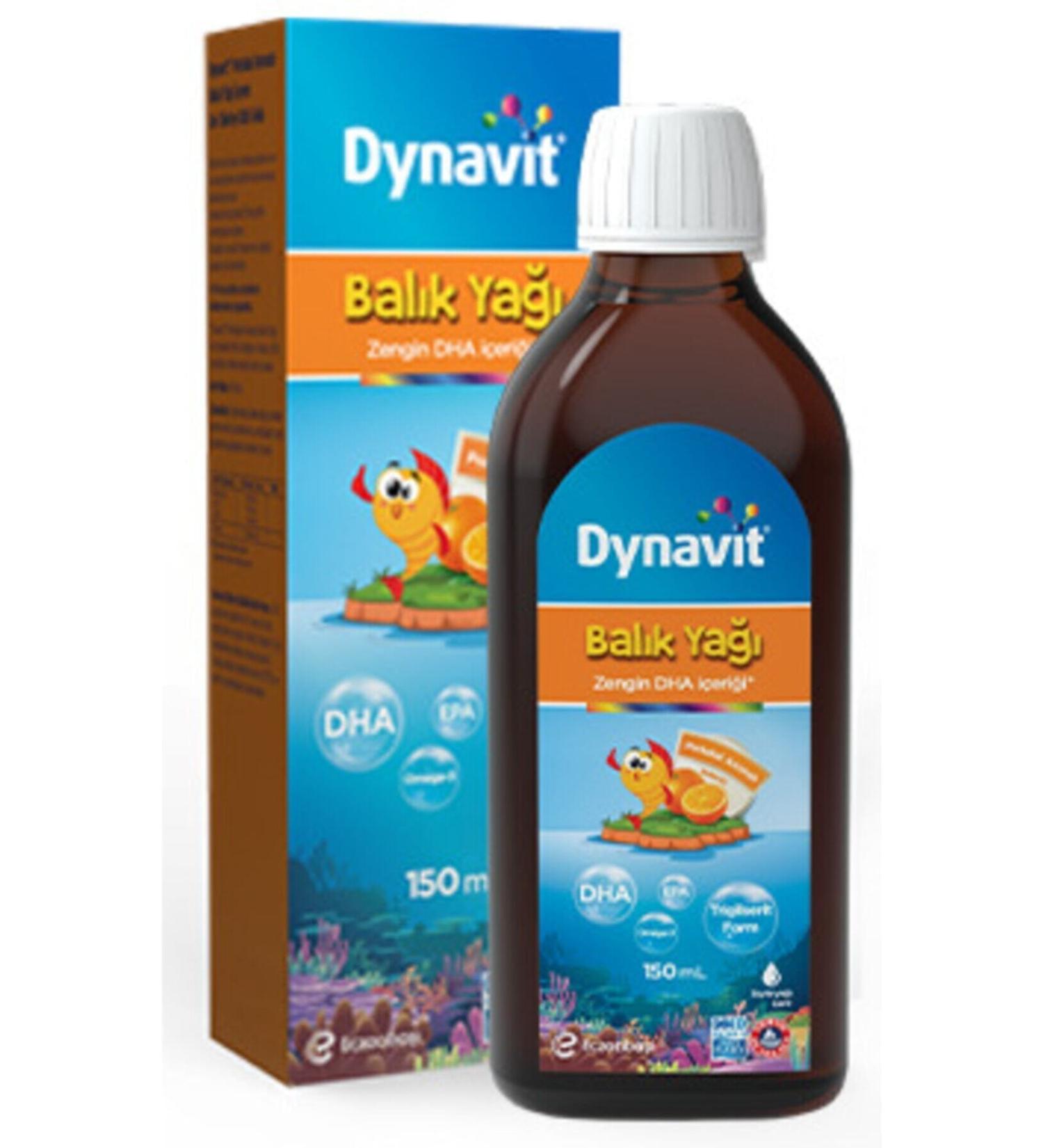 Dynavit Orange Flavored Sugar-Free Fish Oil 150 ml