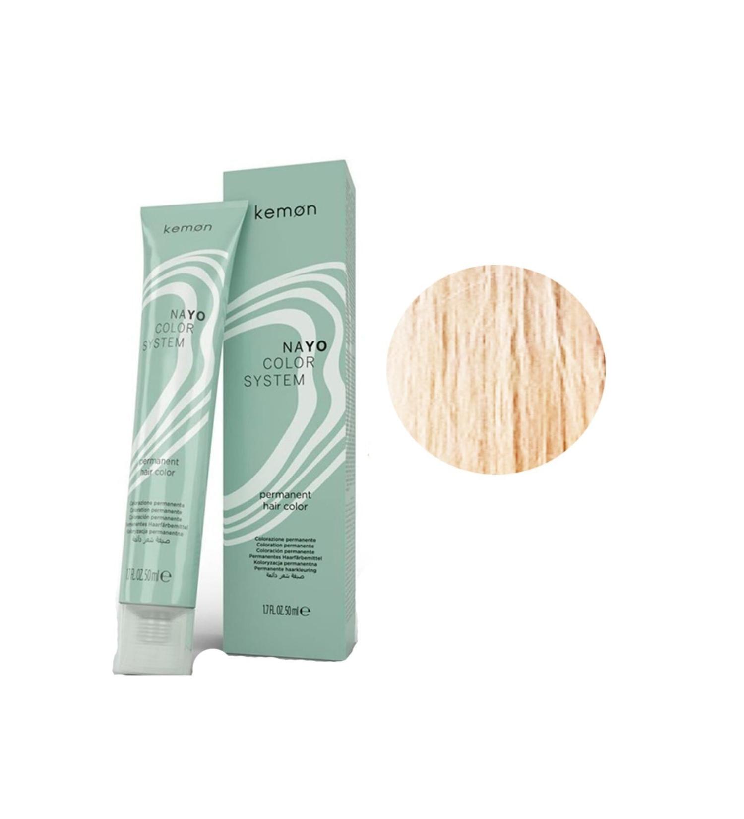 Kemon Ammonia-Free Nayo Color 10.23 Platinum Yellow Beige Dore Hair Dye 50 ml 8020936049692