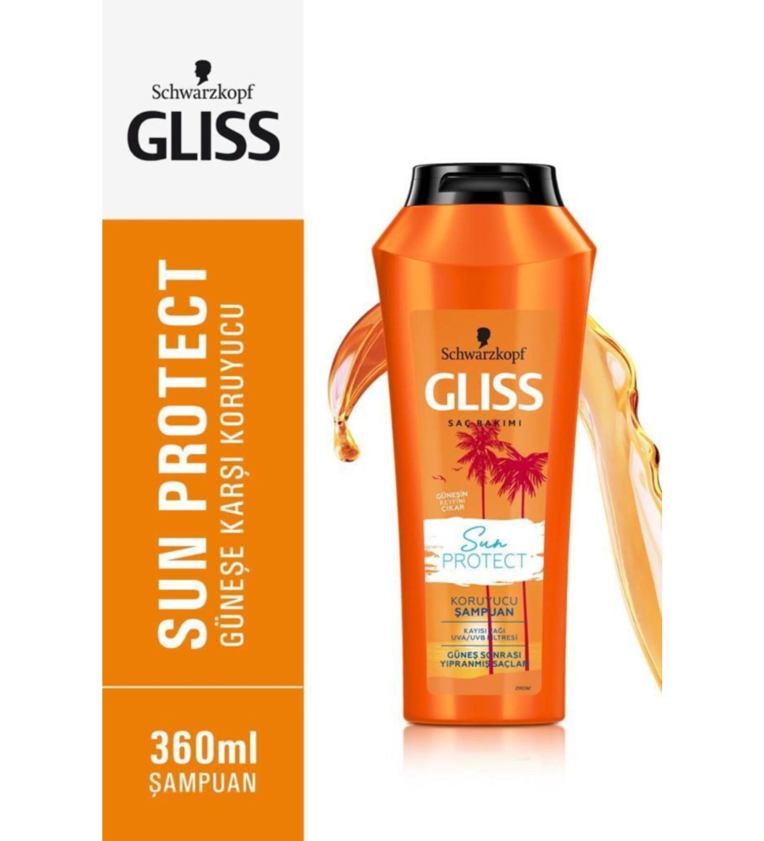 Gliss Schwarzkopf Gliss Sun Protect Sun Protection Shampoo 360 Ml - Buy Online on GoSupps.com
