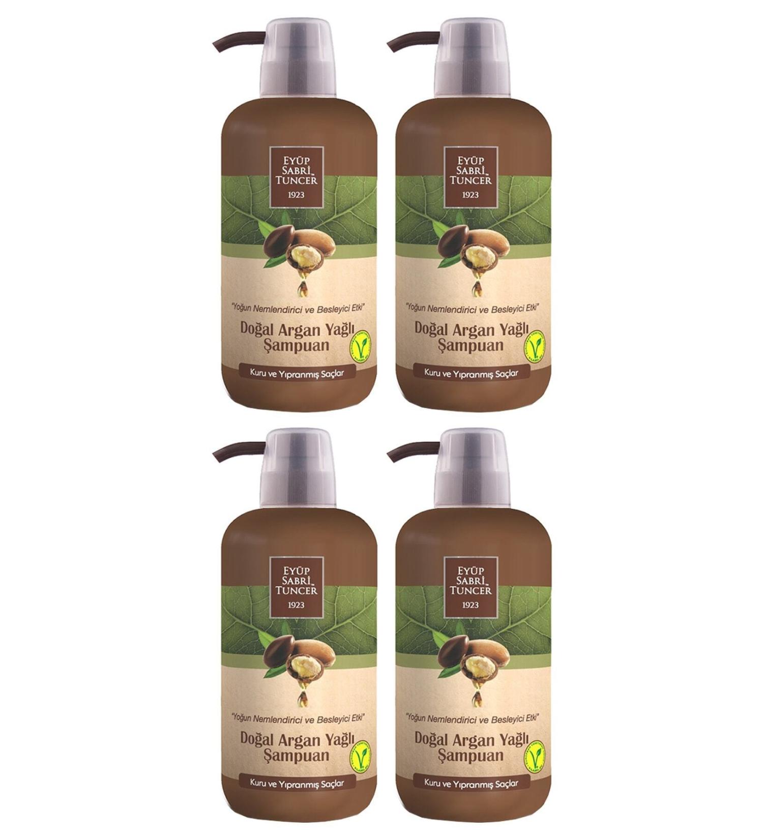 Ey p Sabri Tuncer Natural Argan Oil Shampoo 600 Ml X 4 Pieces