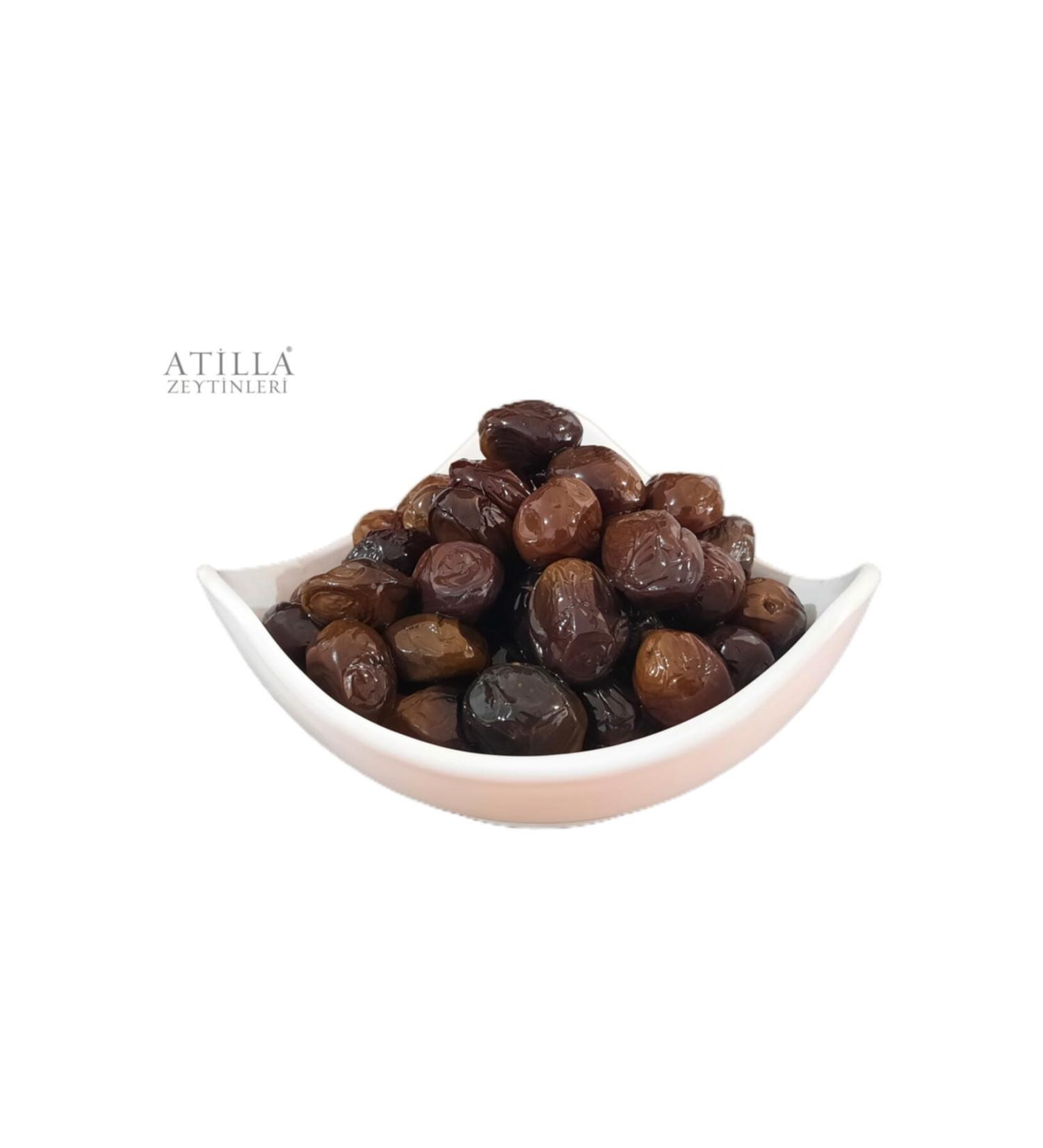 Atilla Olives Natural Red 2.5 kg 231-260 xl Caliber Super Mega Table Olives - Buy Online on GoSupps.com