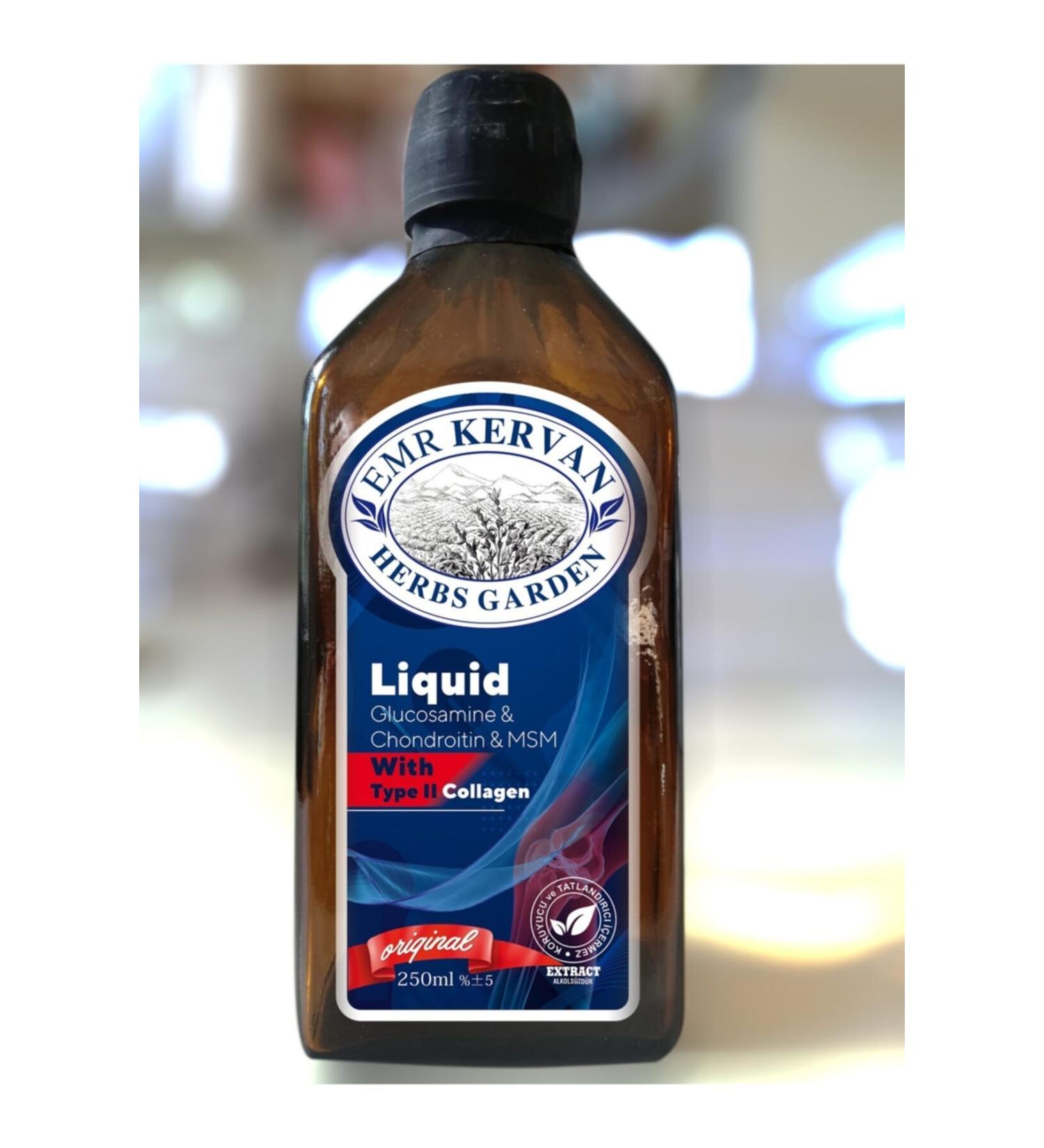 Emr Kervan Herbs Garden Glucosamin Chondroitin Msm Liquid Extract 250 ml