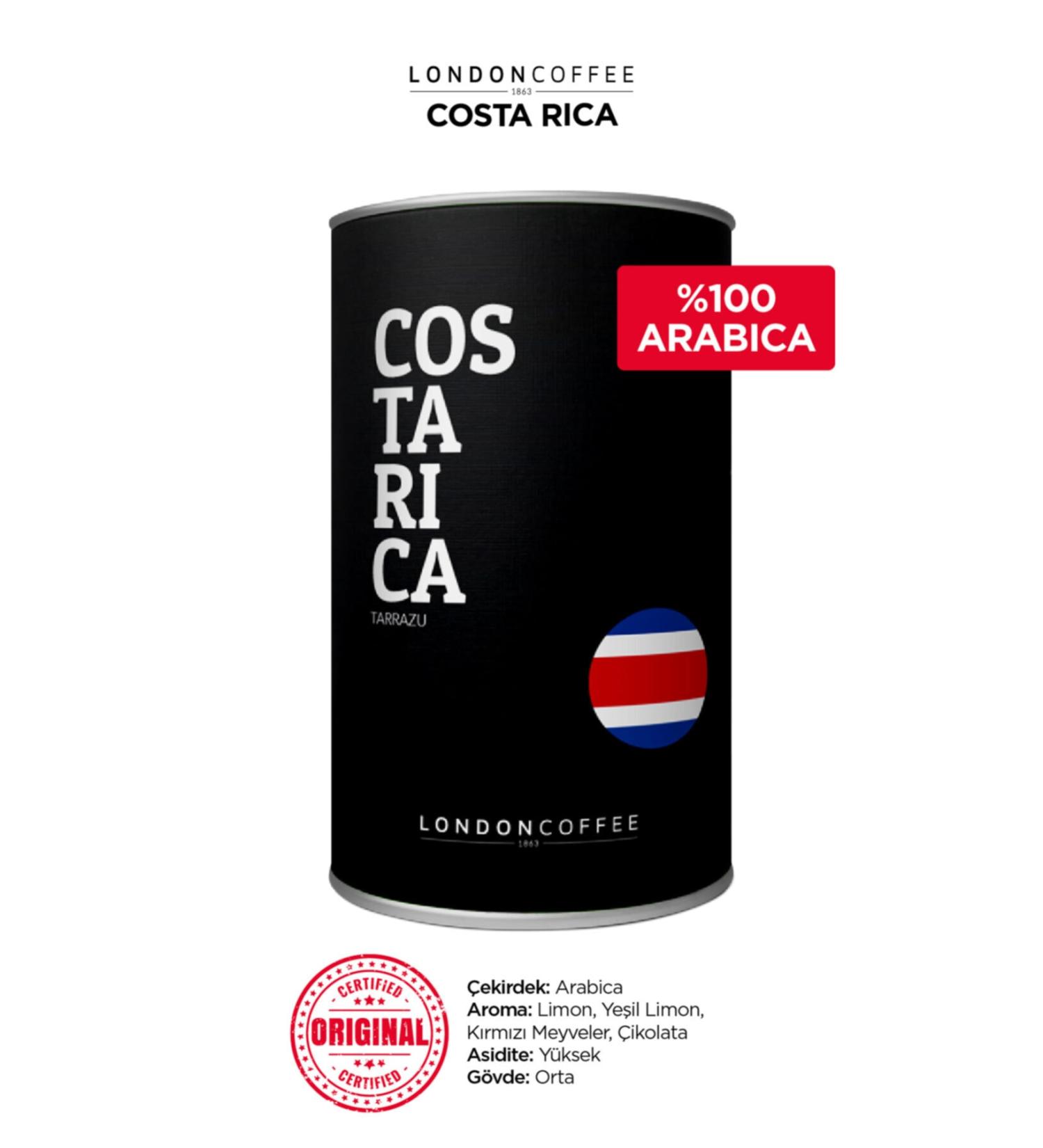 London Coffee Costa Rica Filter Coffee 250 gr Ground