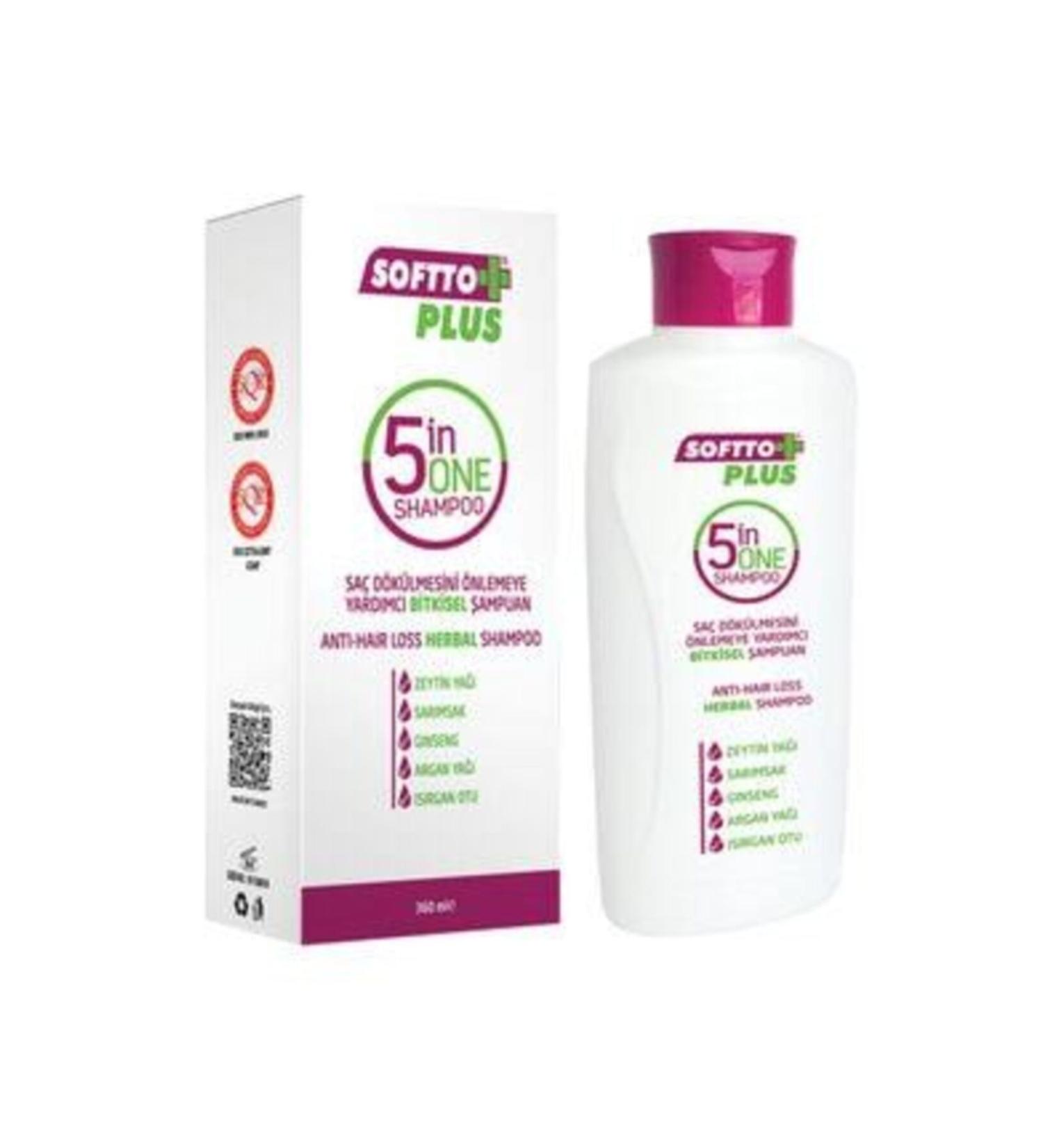 Softto Plus Softto Plus 5 In 1 Shampoo 360 Ml